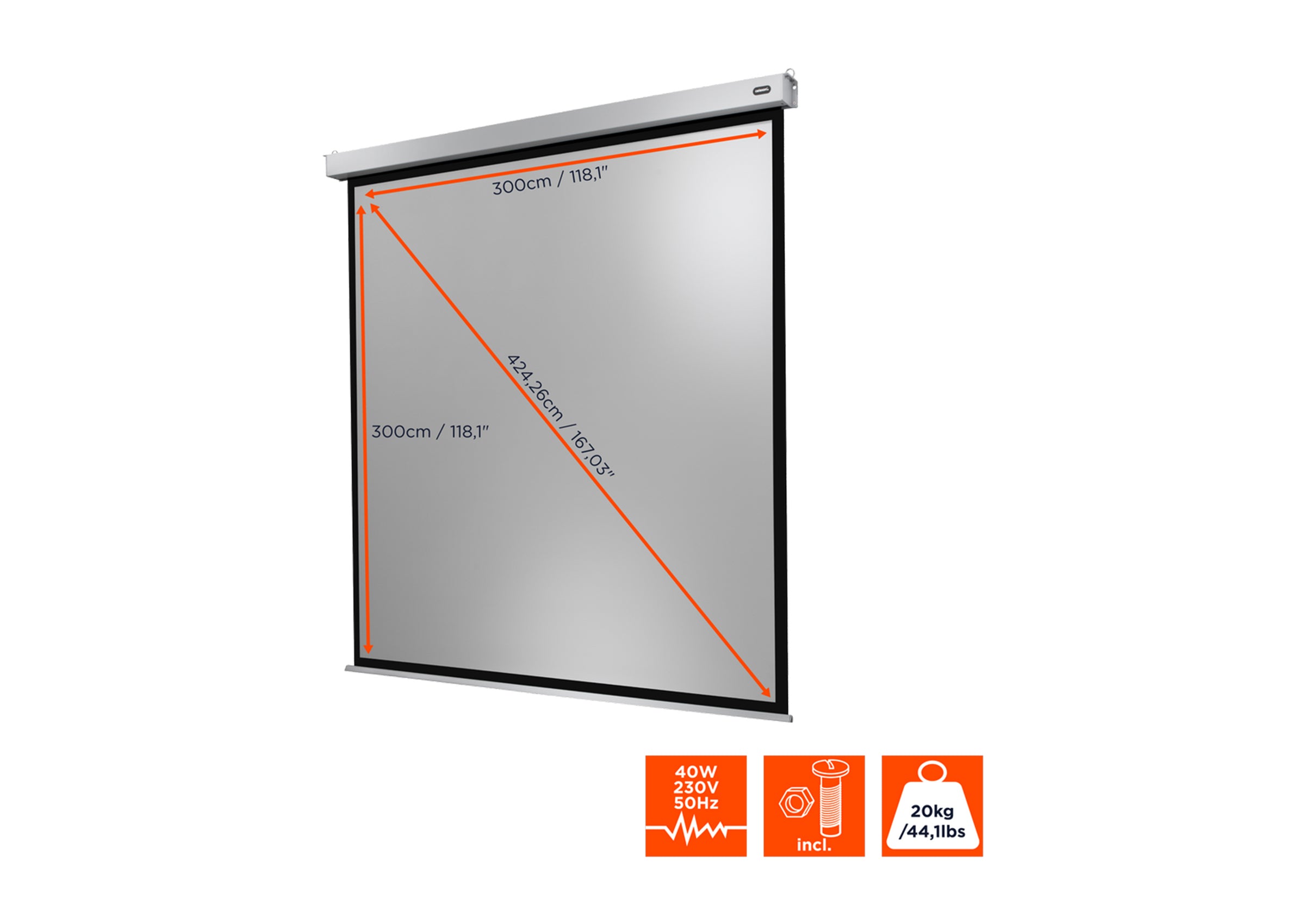 Pantalla motorizada celexon Profesional Plus