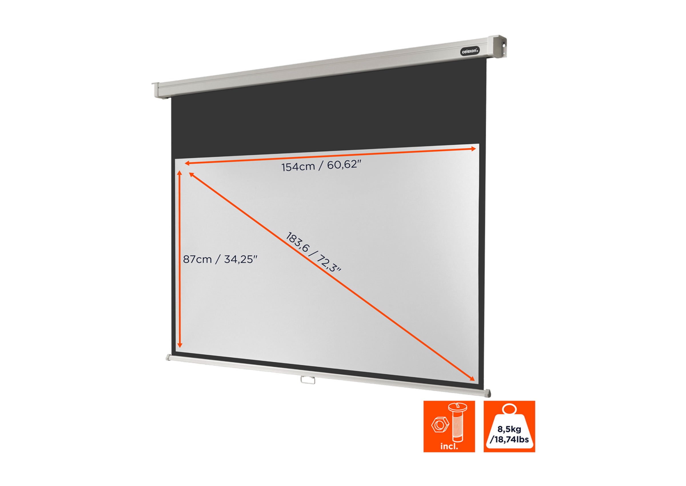 celexon Leinwand Rollo Professional