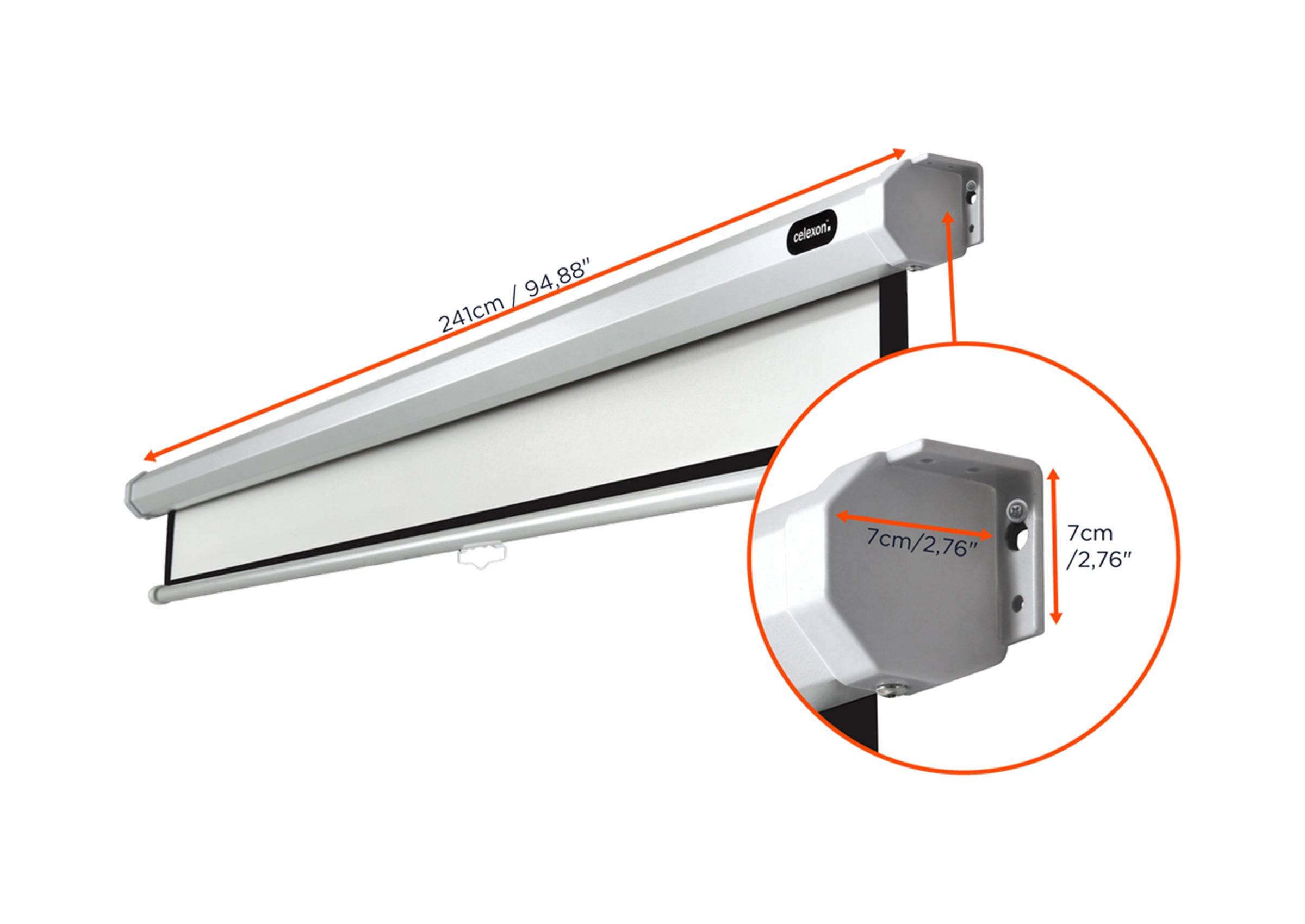 Écran de projection manuel celexon Economy