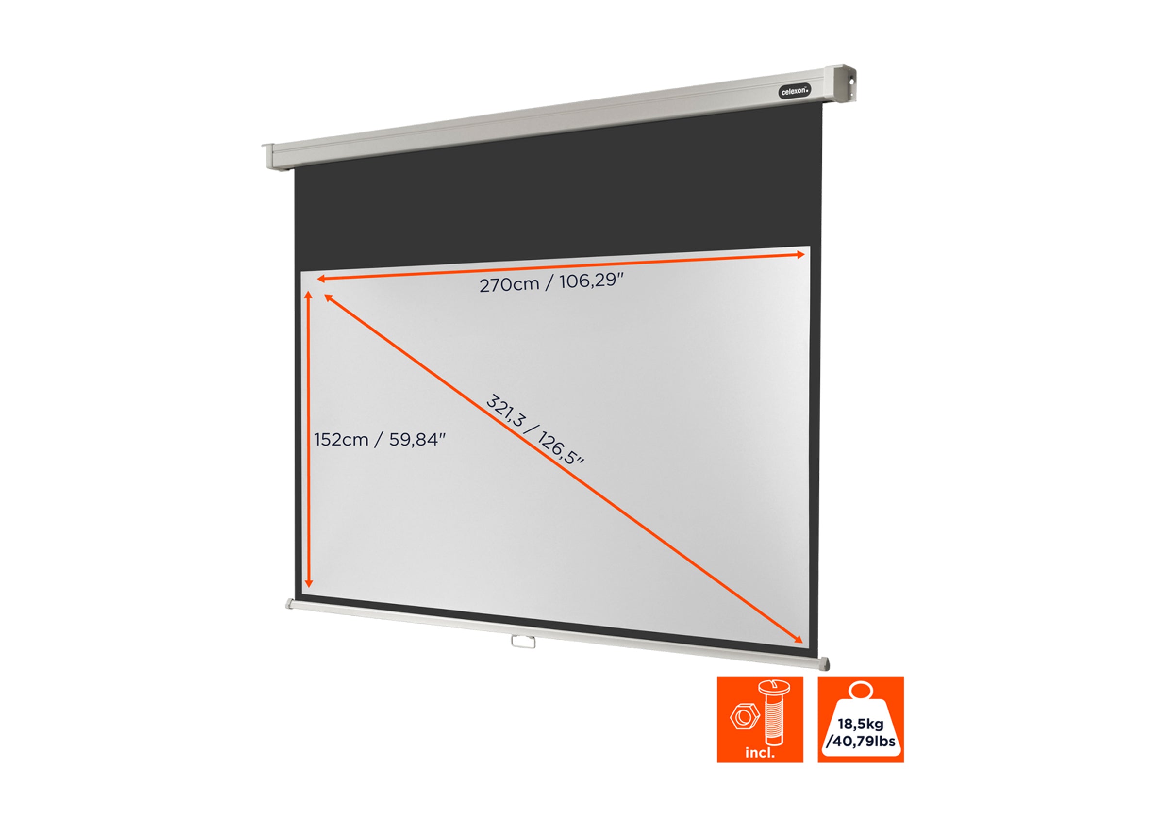 celexon Leinwand Rollo Professional