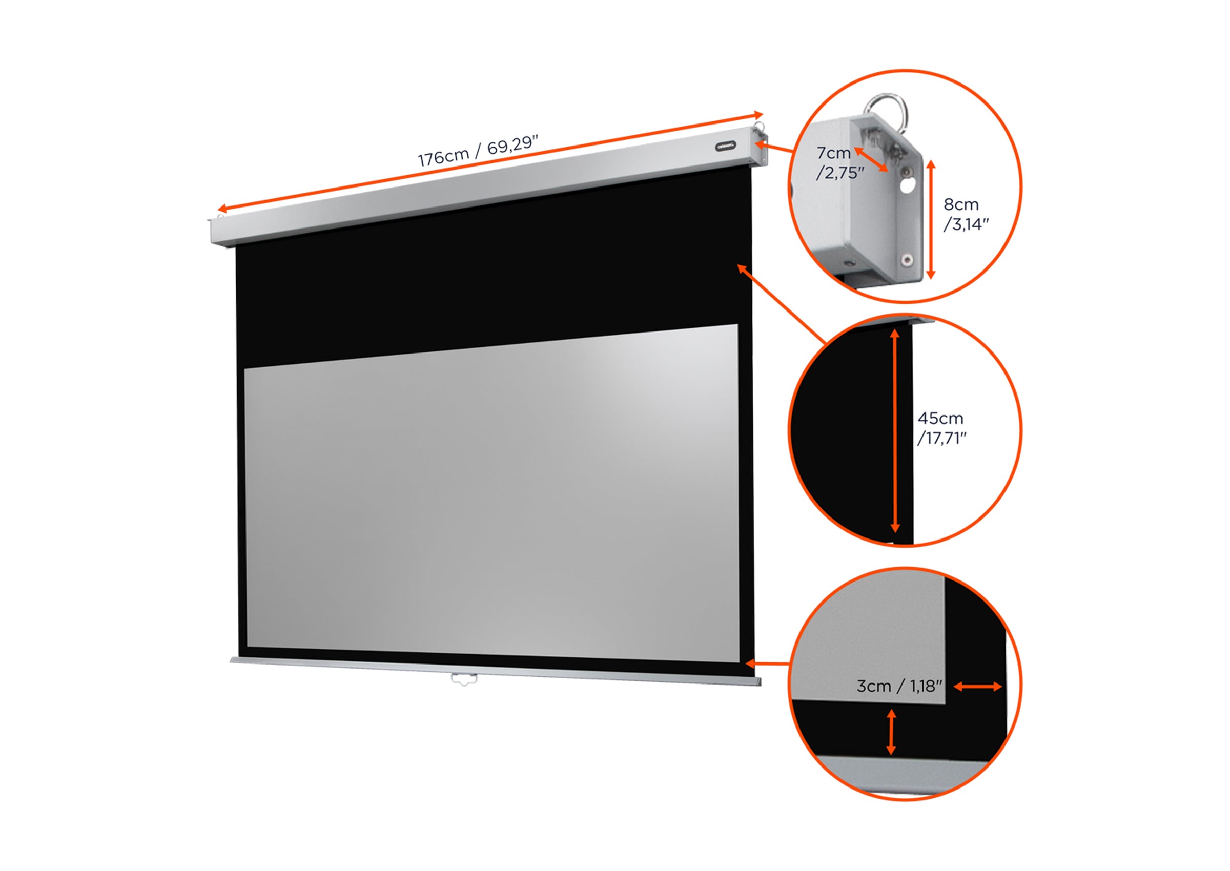 Écran de projection manuel celexon PRO Plus