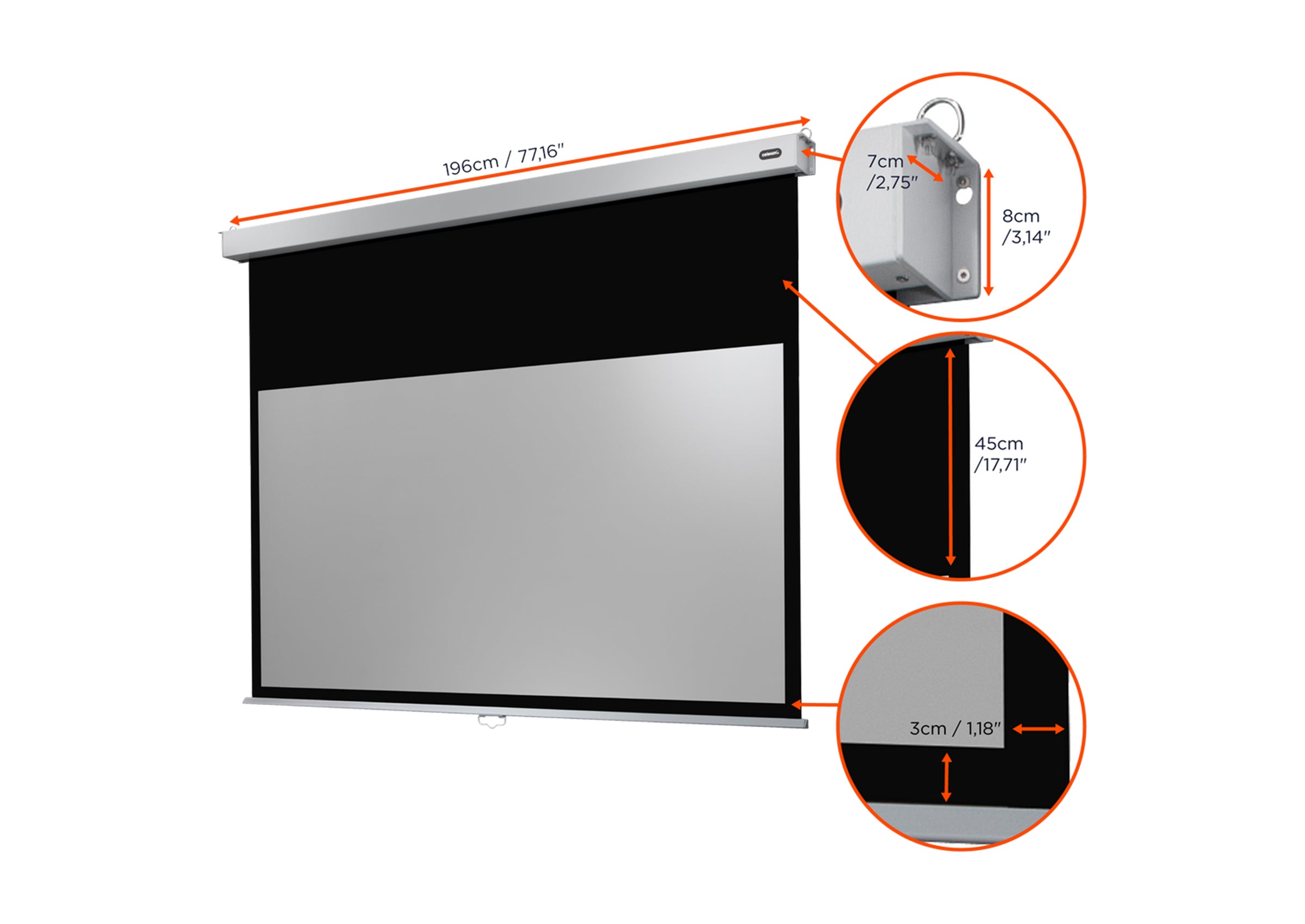 Écran de projection manuel celexon PRO Plus