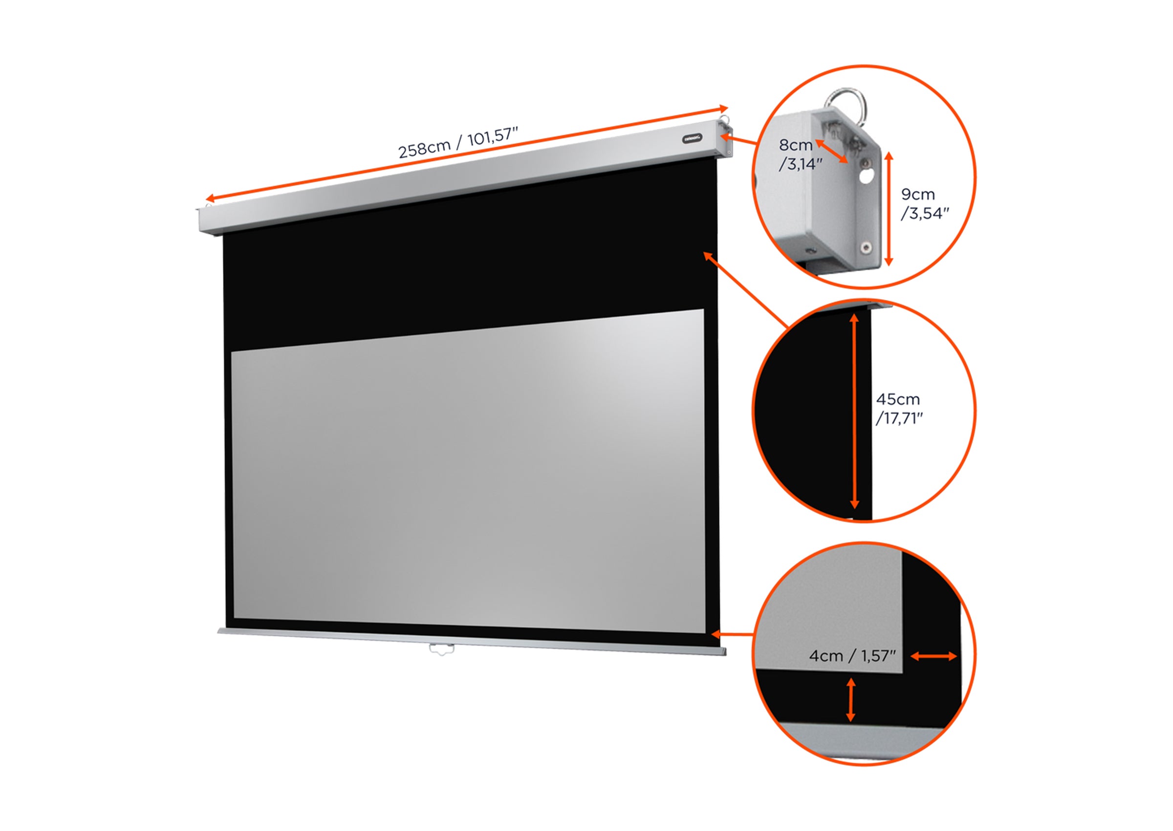Écran de projection manuel celexon PRO Plus