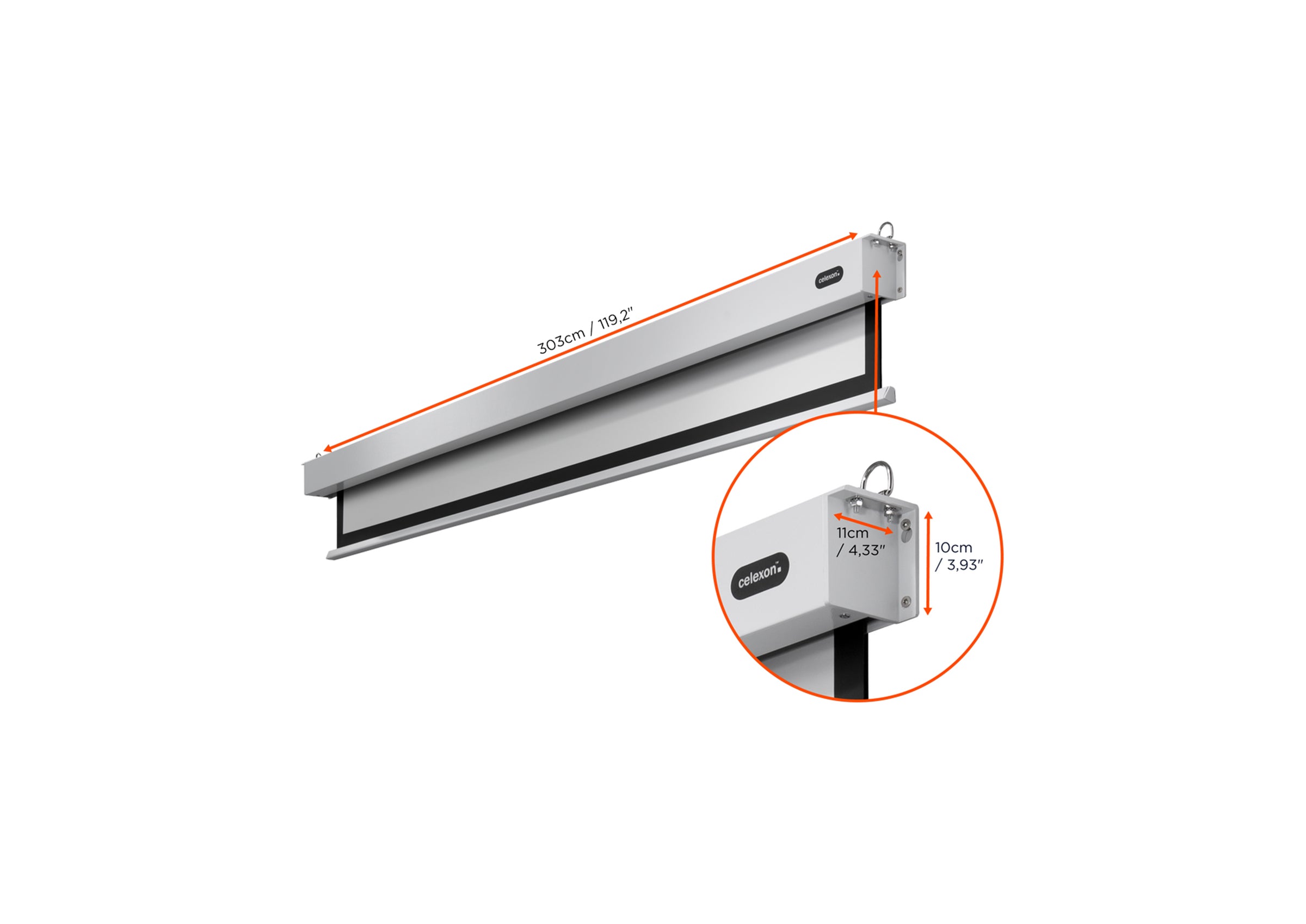 Pantalla motorizada celexon Profesional Plus