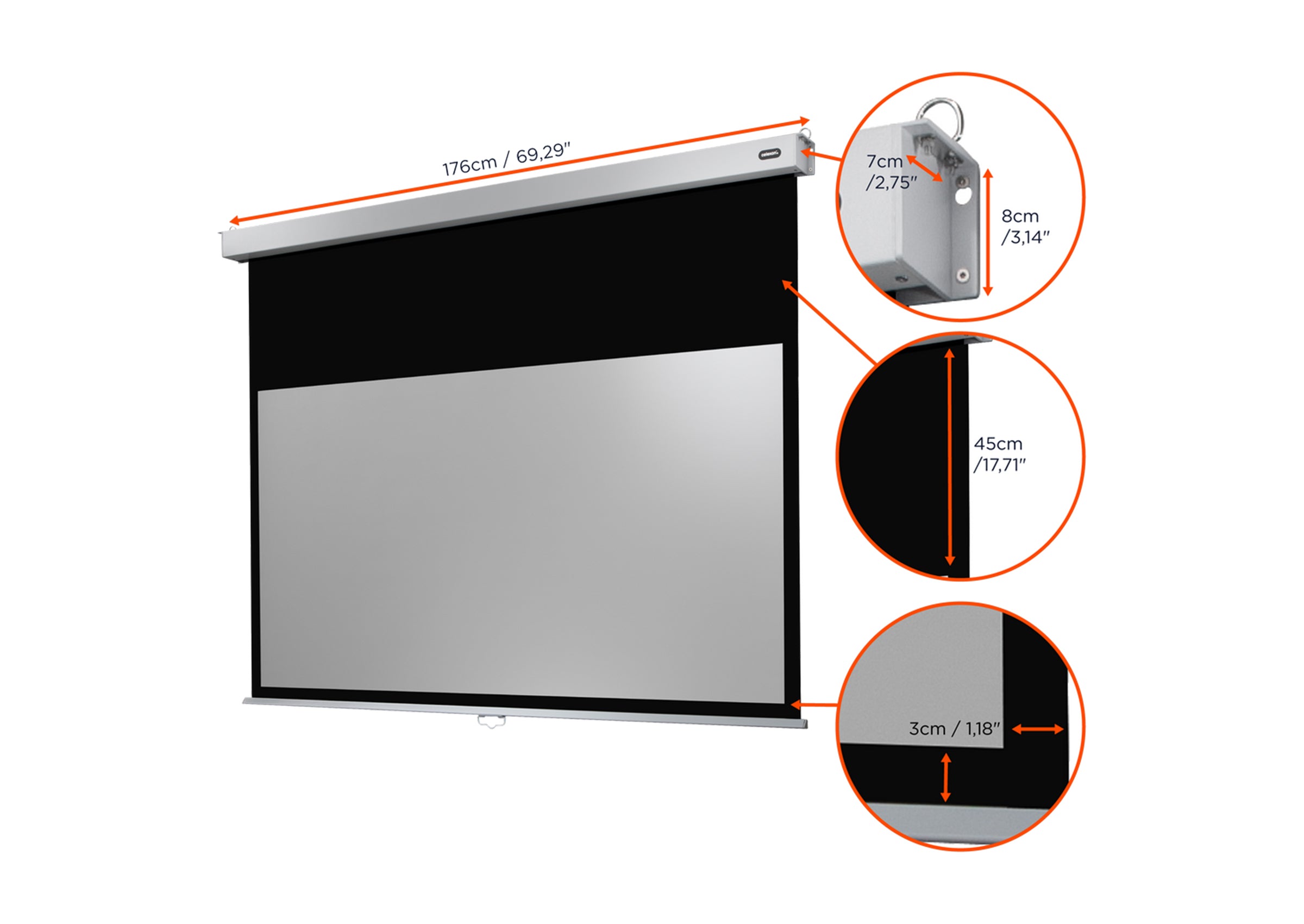 Écran de projection manuel celexon PRO Plus