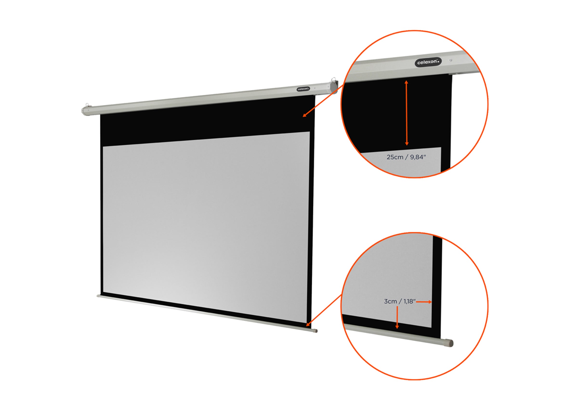 Pantalla motorizada celexon Básica