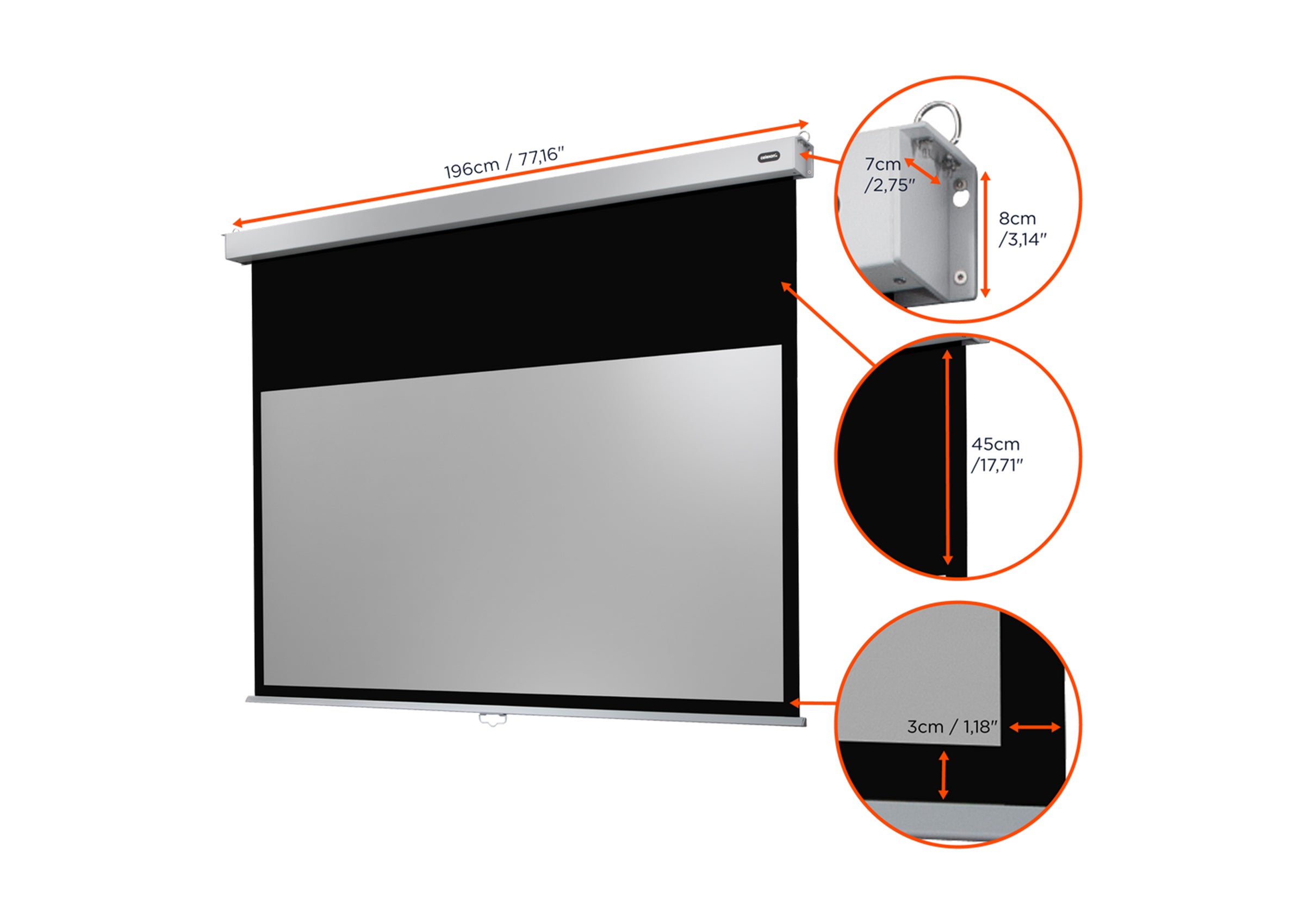 Écran de projection manuel celexon PRO Plus