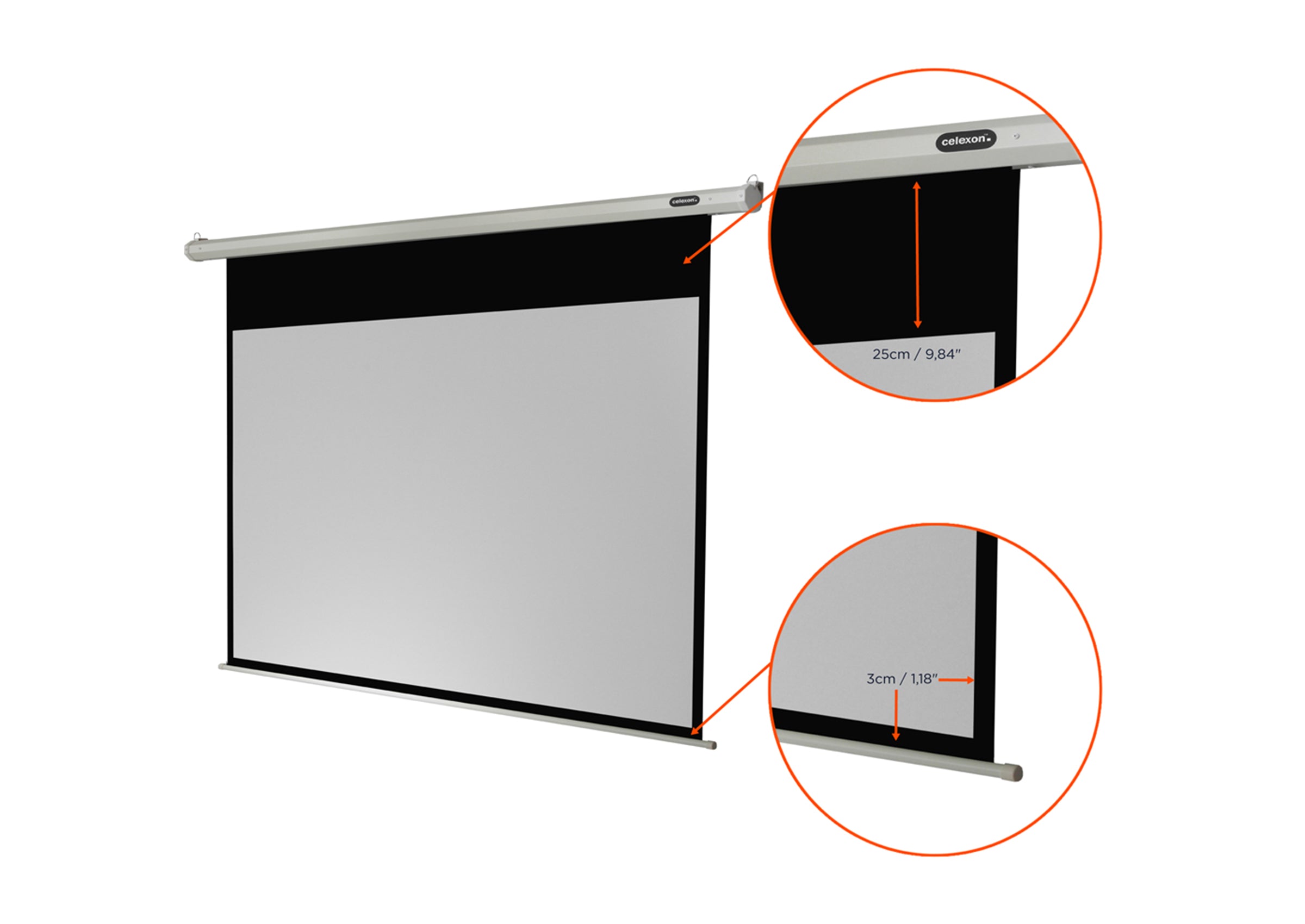 Pantalla motorizada celexon Básica