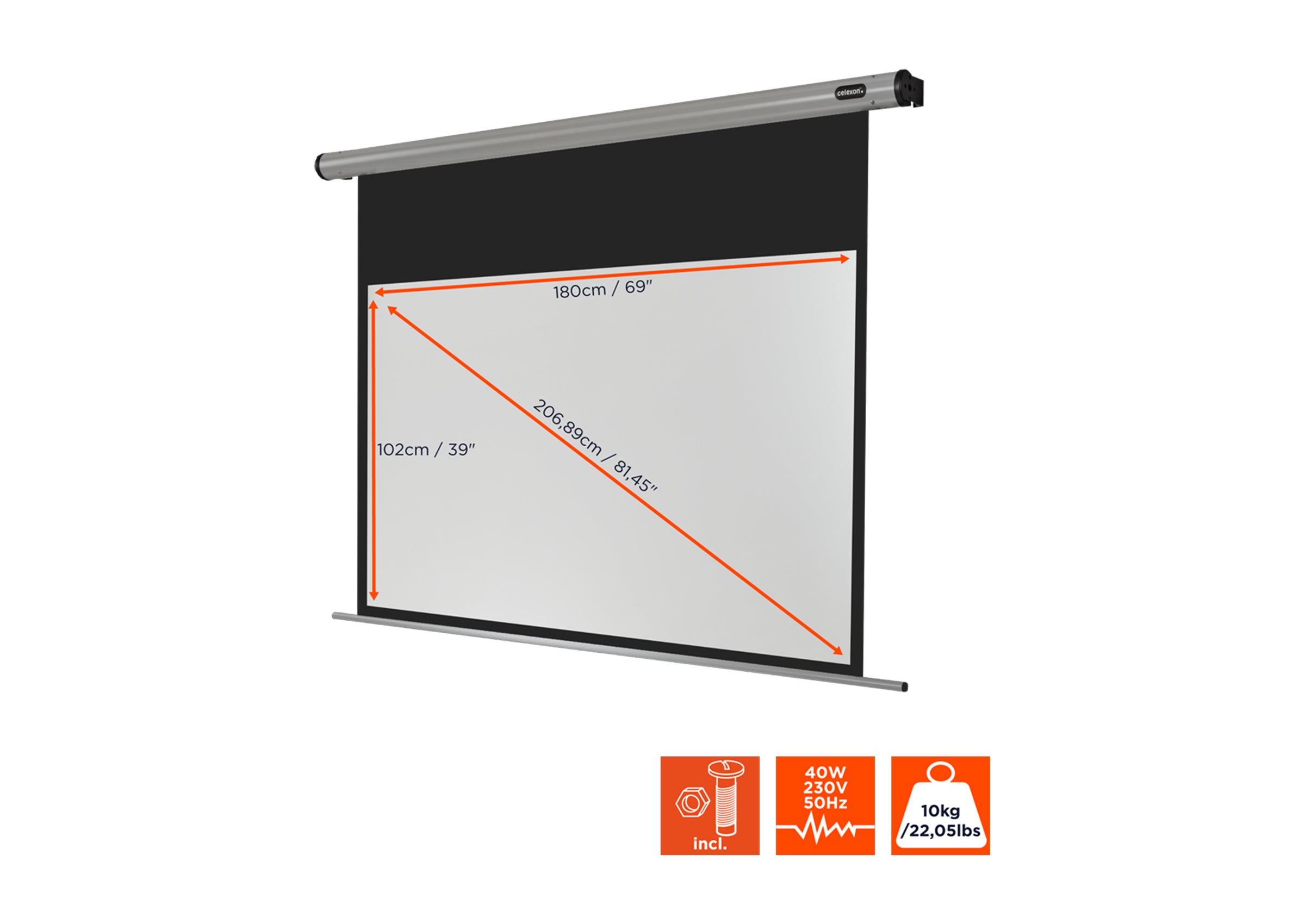 Pantalla Eléctrica celexon HomeCinema