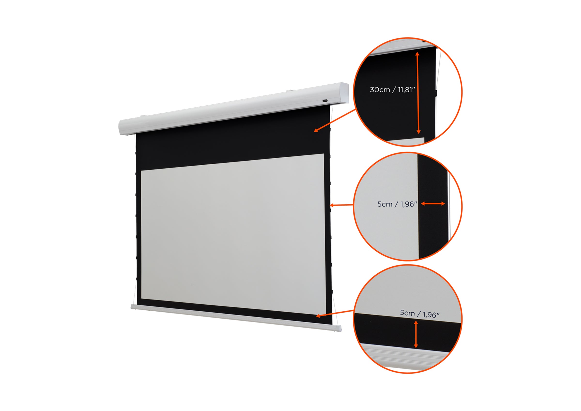Écran de projection tensionné motorisé celexon HomeCinema - MWHT