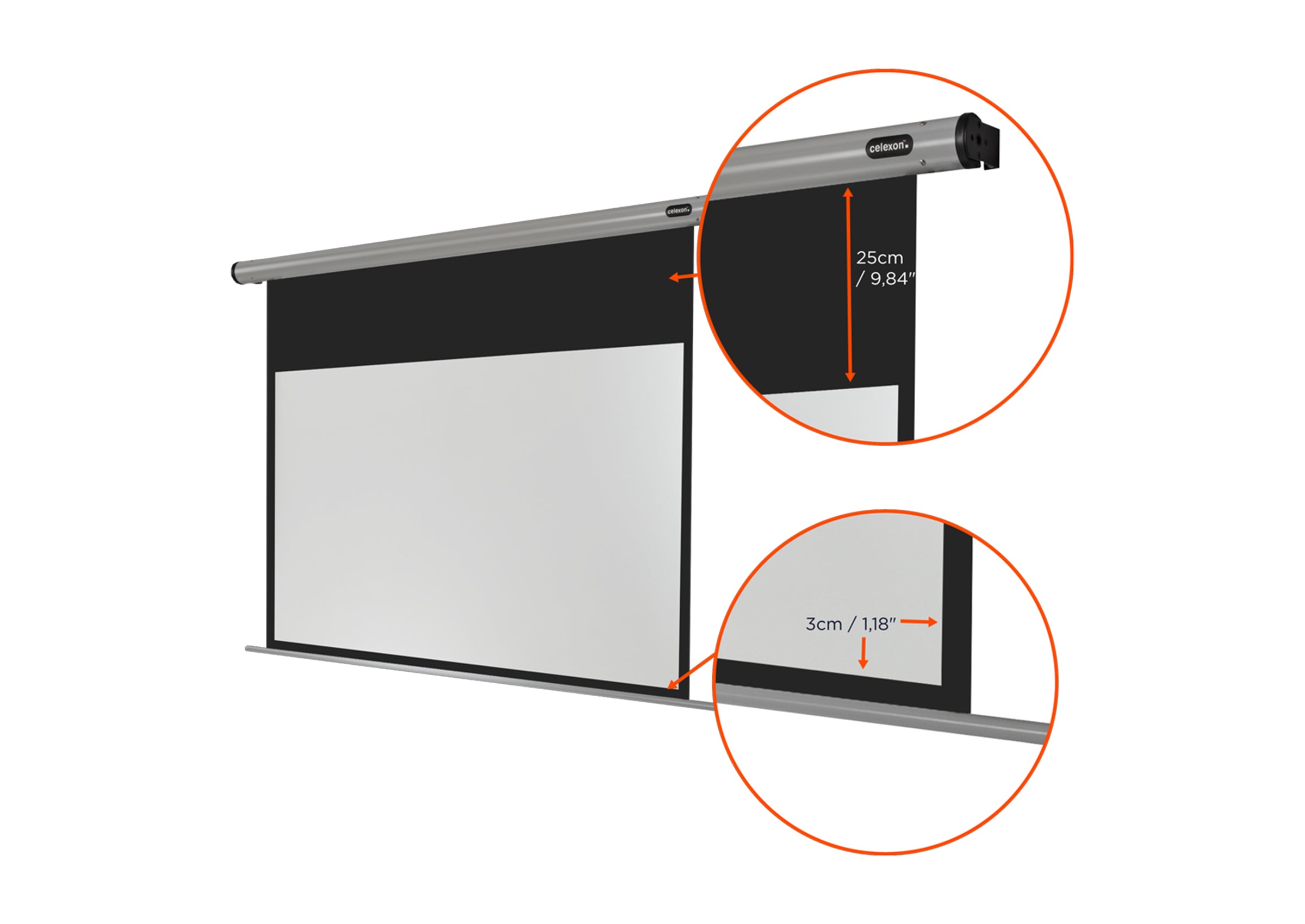 Écran de projection motorisé celexon HomeCinema