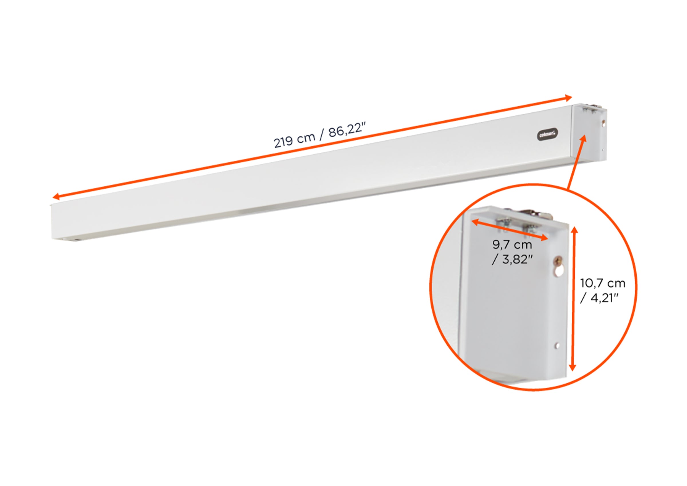 celexon Professional Plus V2.0 pantalla motorizada con batería