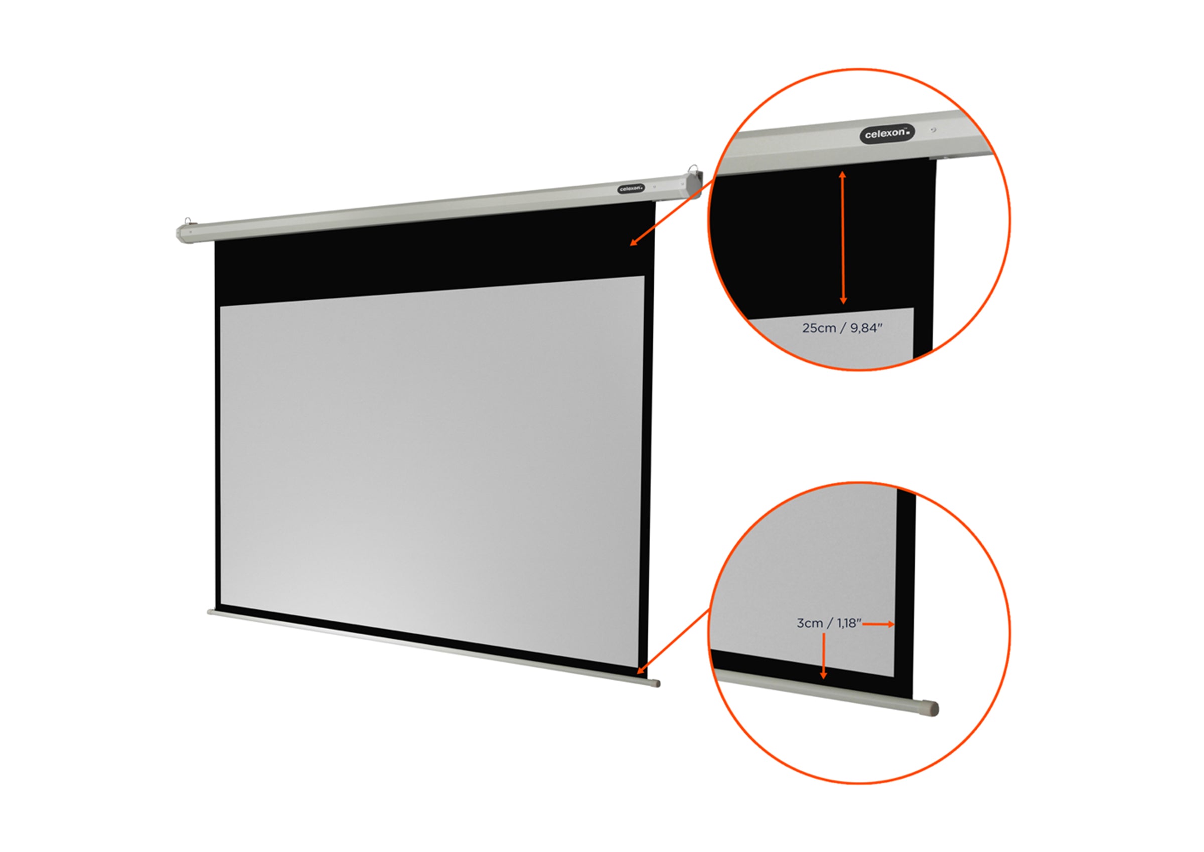 Pantalla motorizada celexon Básica