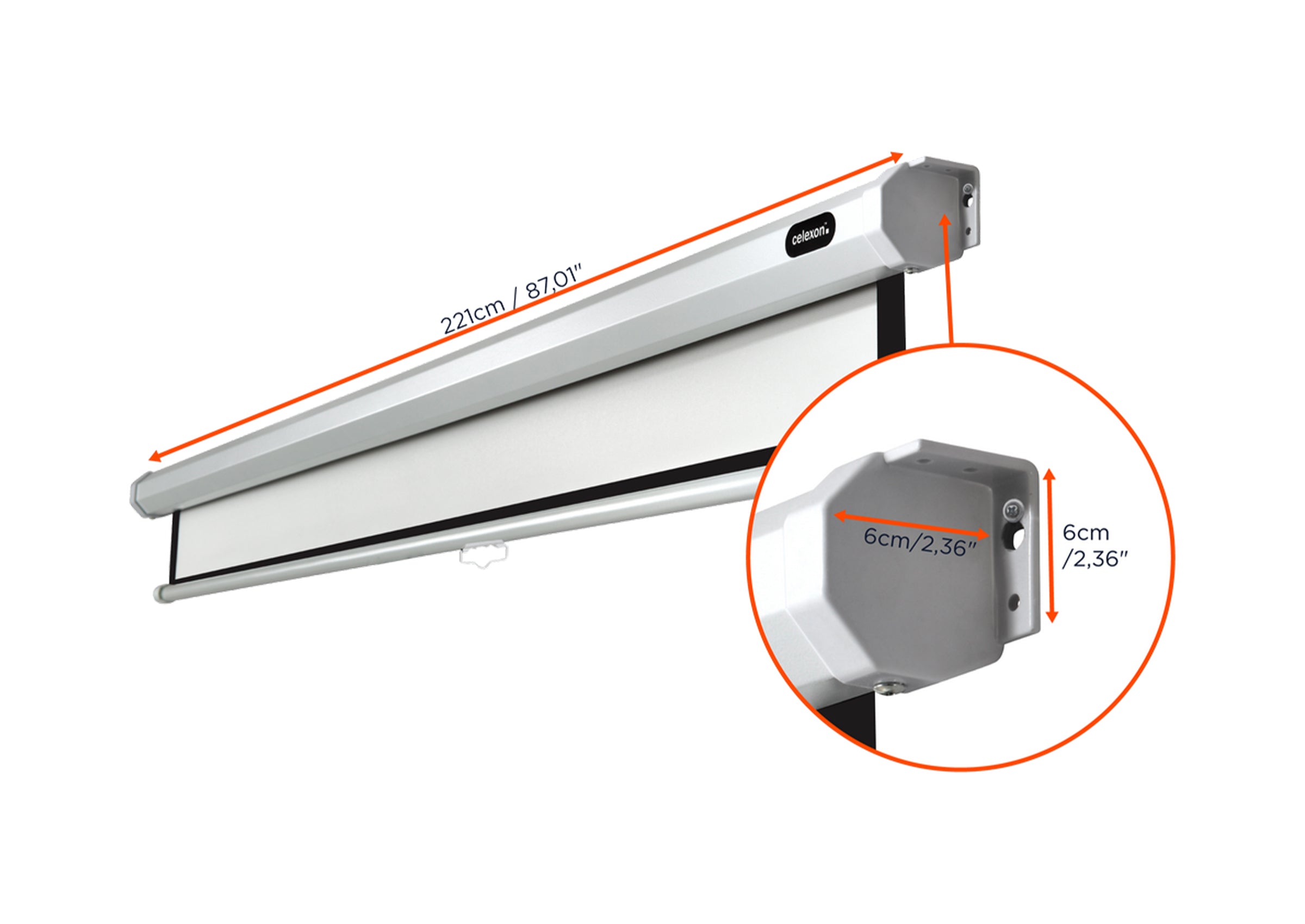 Écran de projection manuel celexon Economy