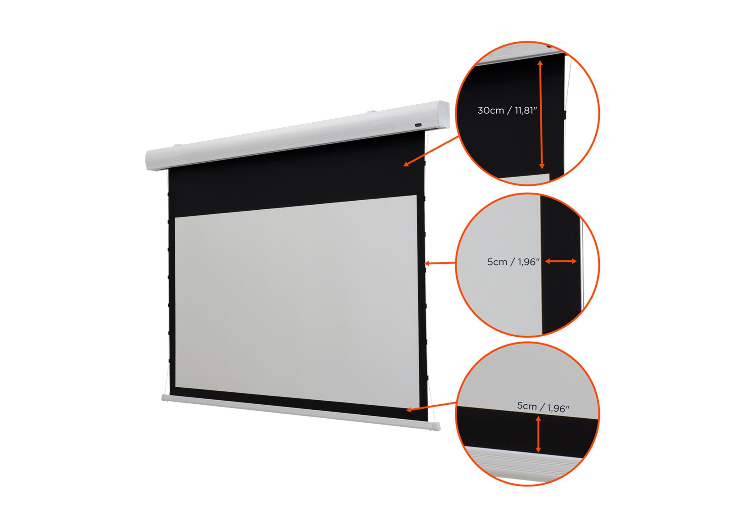 Écran de projection tensionné motorisé celexon HomeCinema - MWHT
