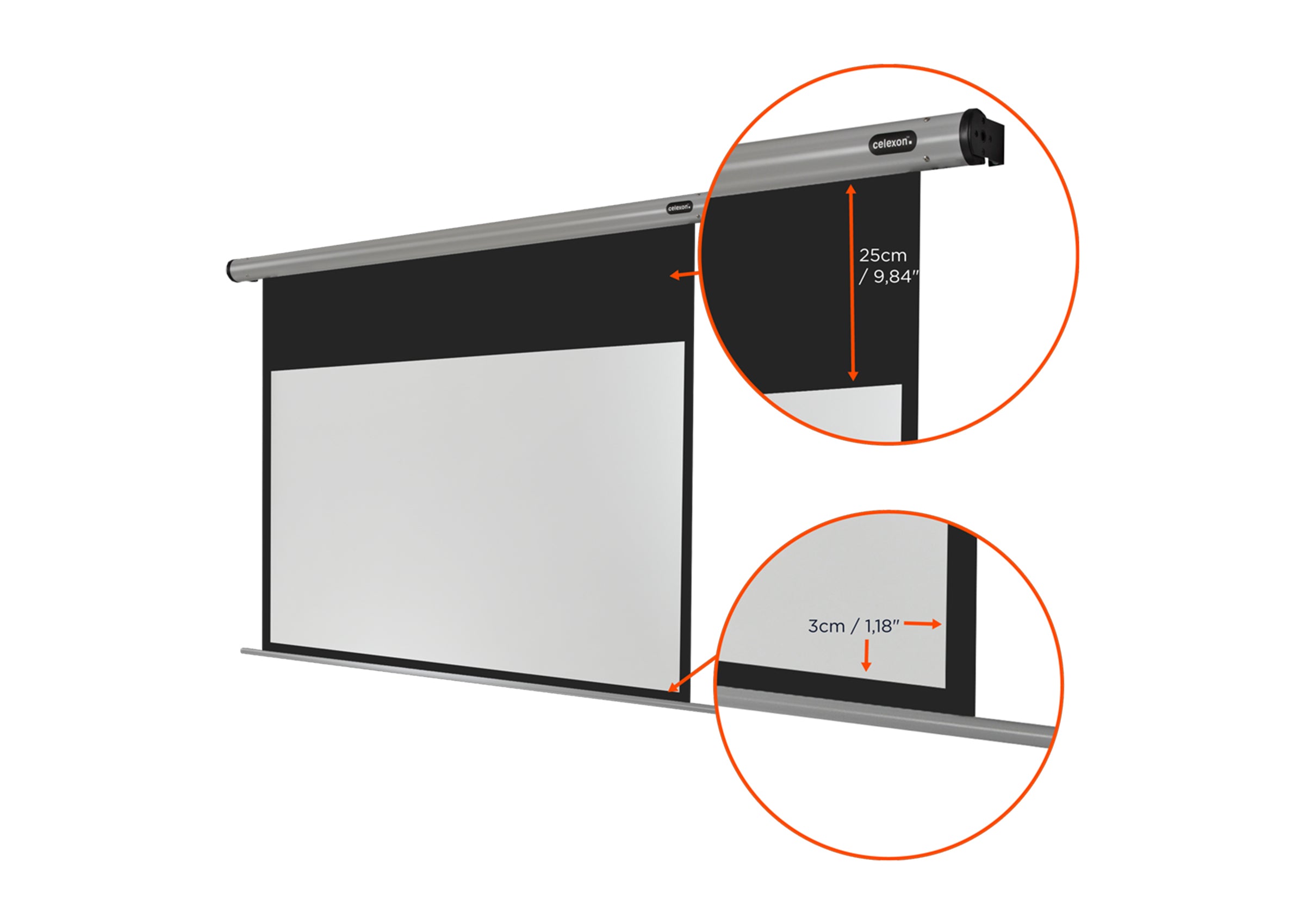 Écran de projection motorisé celexon HomeCinema
