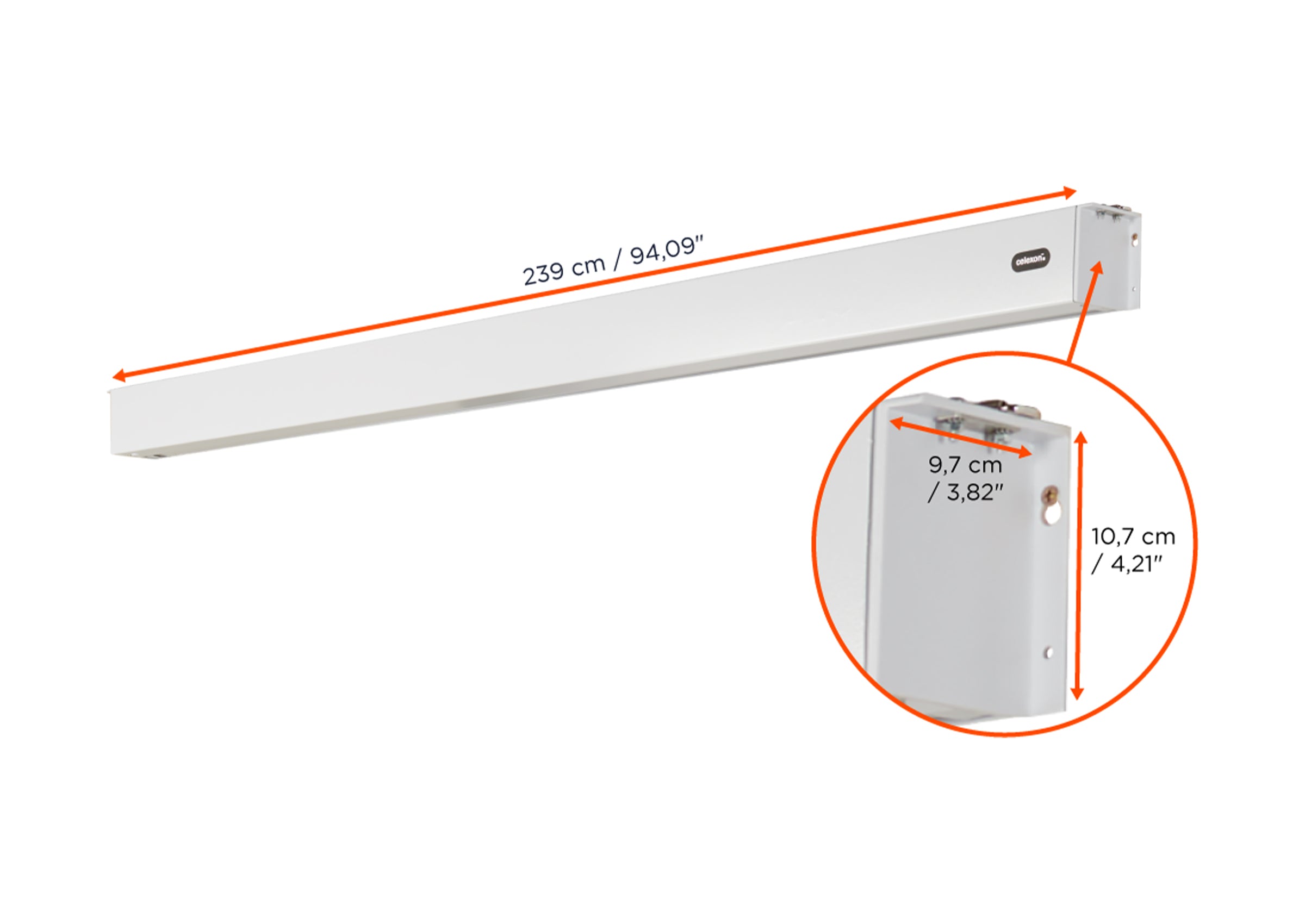 celexon Professional Plus V2.0 pantalla motorizada con batería