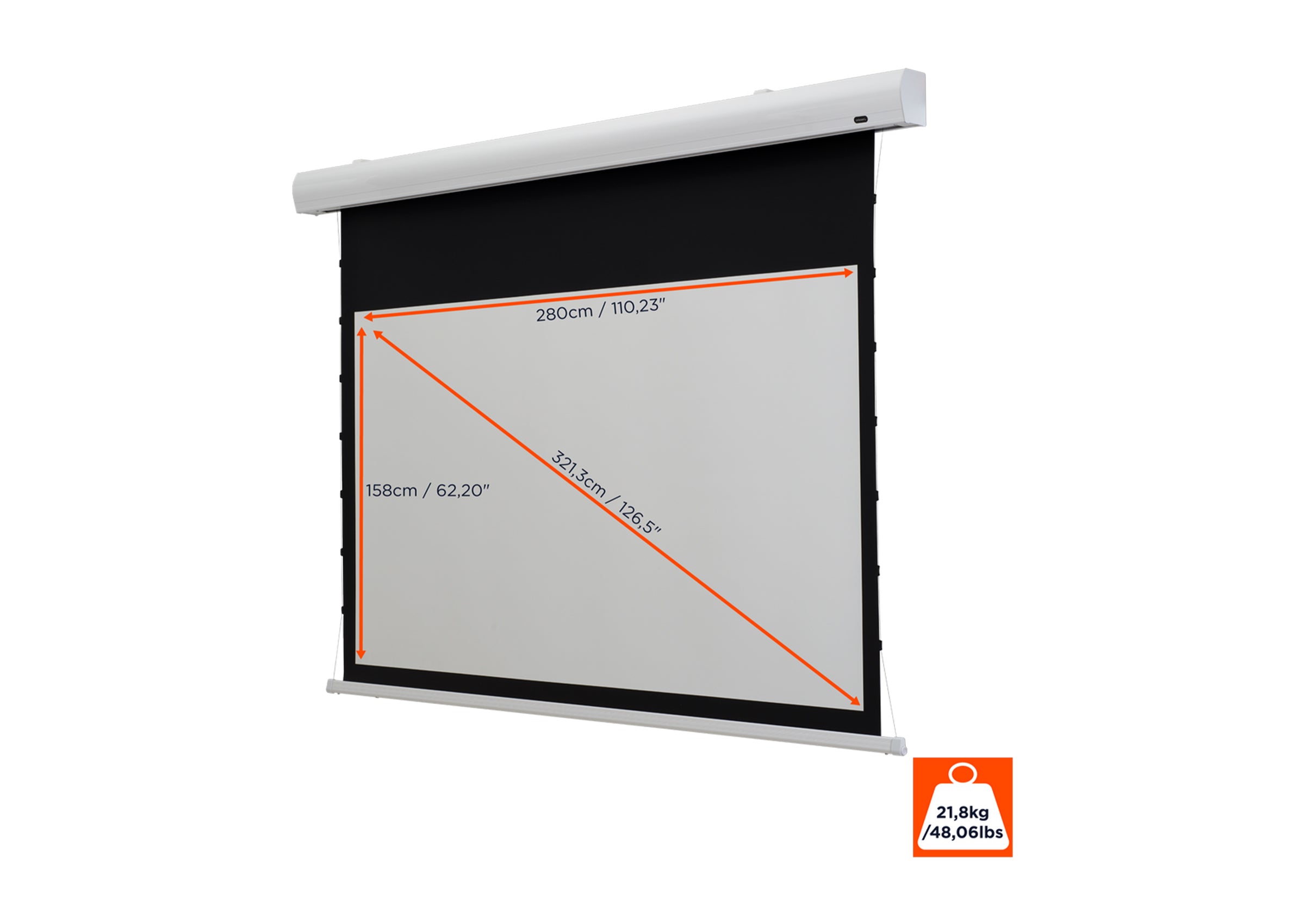 Écran de projection tensionné motorisé celexon HomeCinema - MWHT