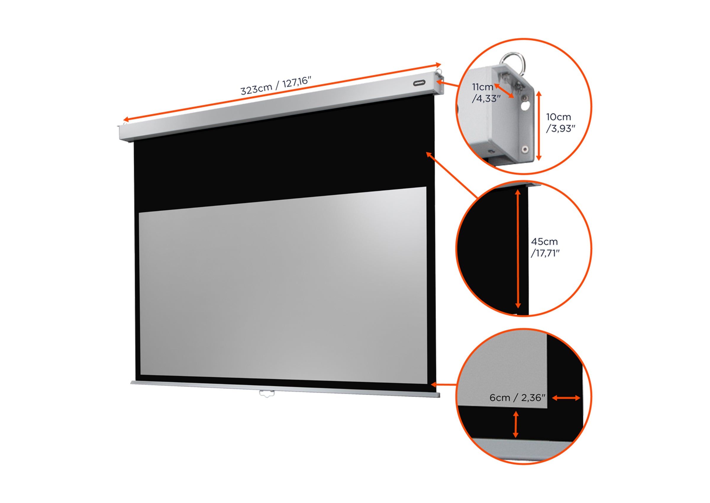 Écran de projection manuel celexon PRO Plus