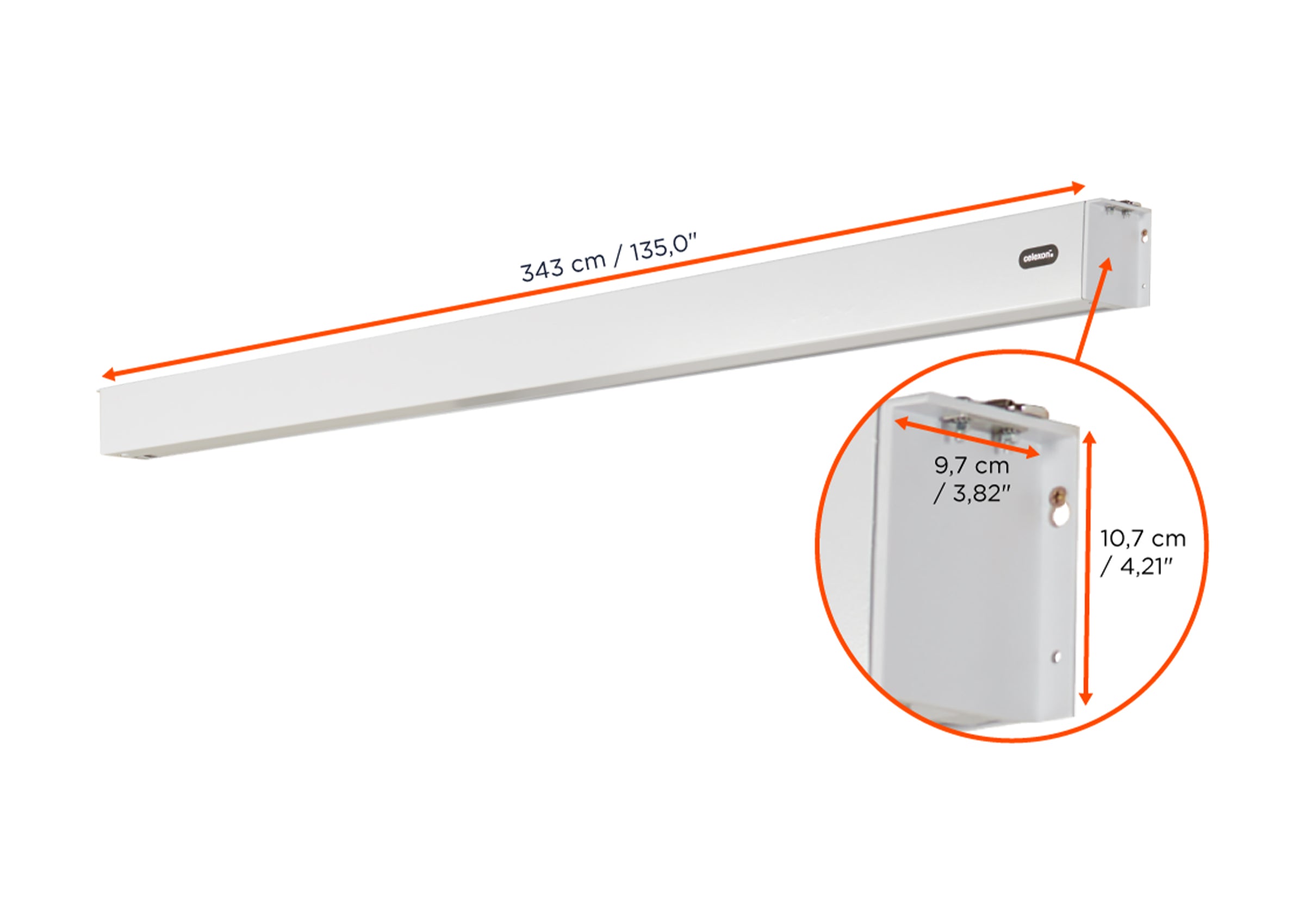 celexon Professional Plus V2.0 pantalla motorizada con batería