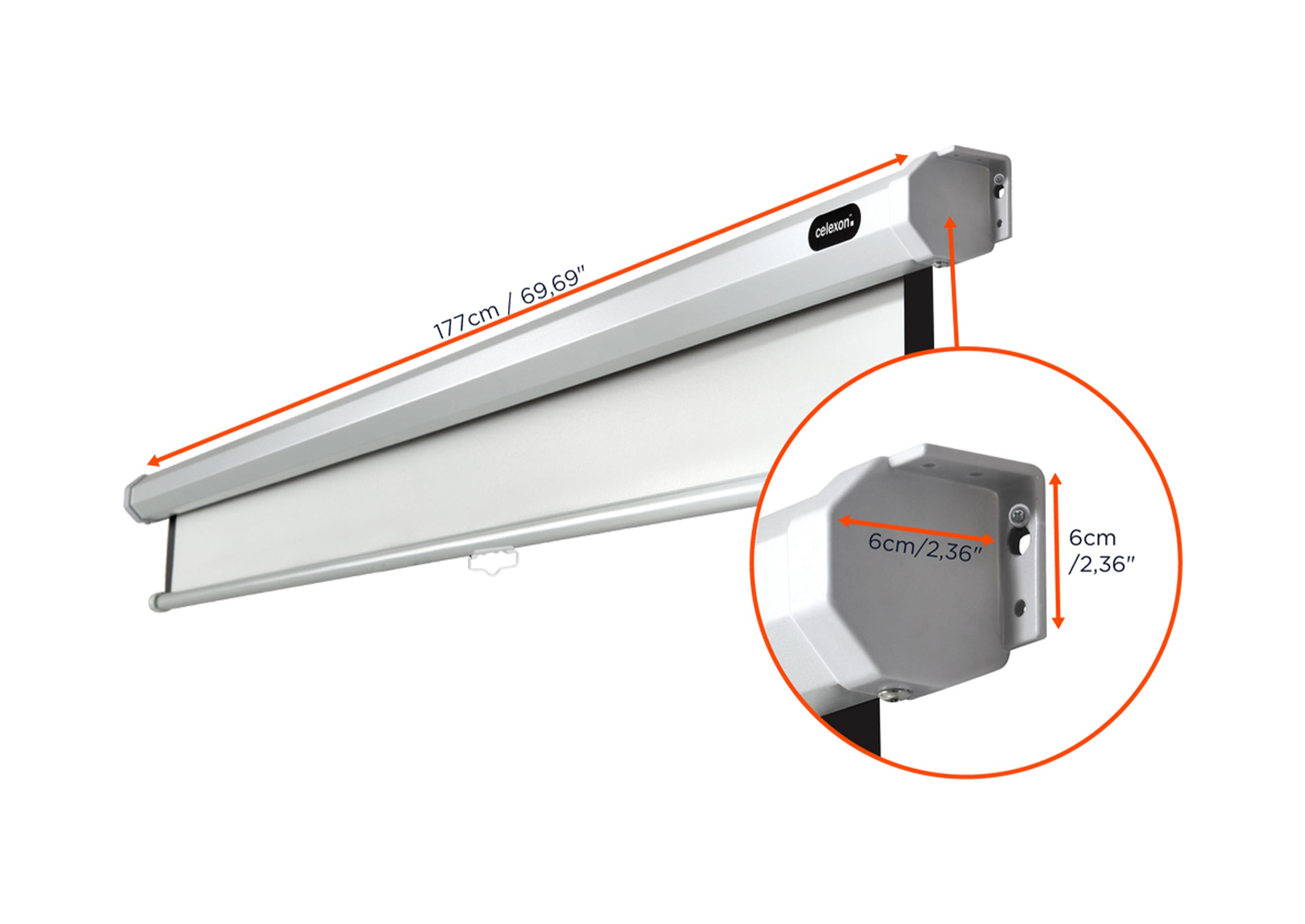 Écran de projection manuel celexon Economy