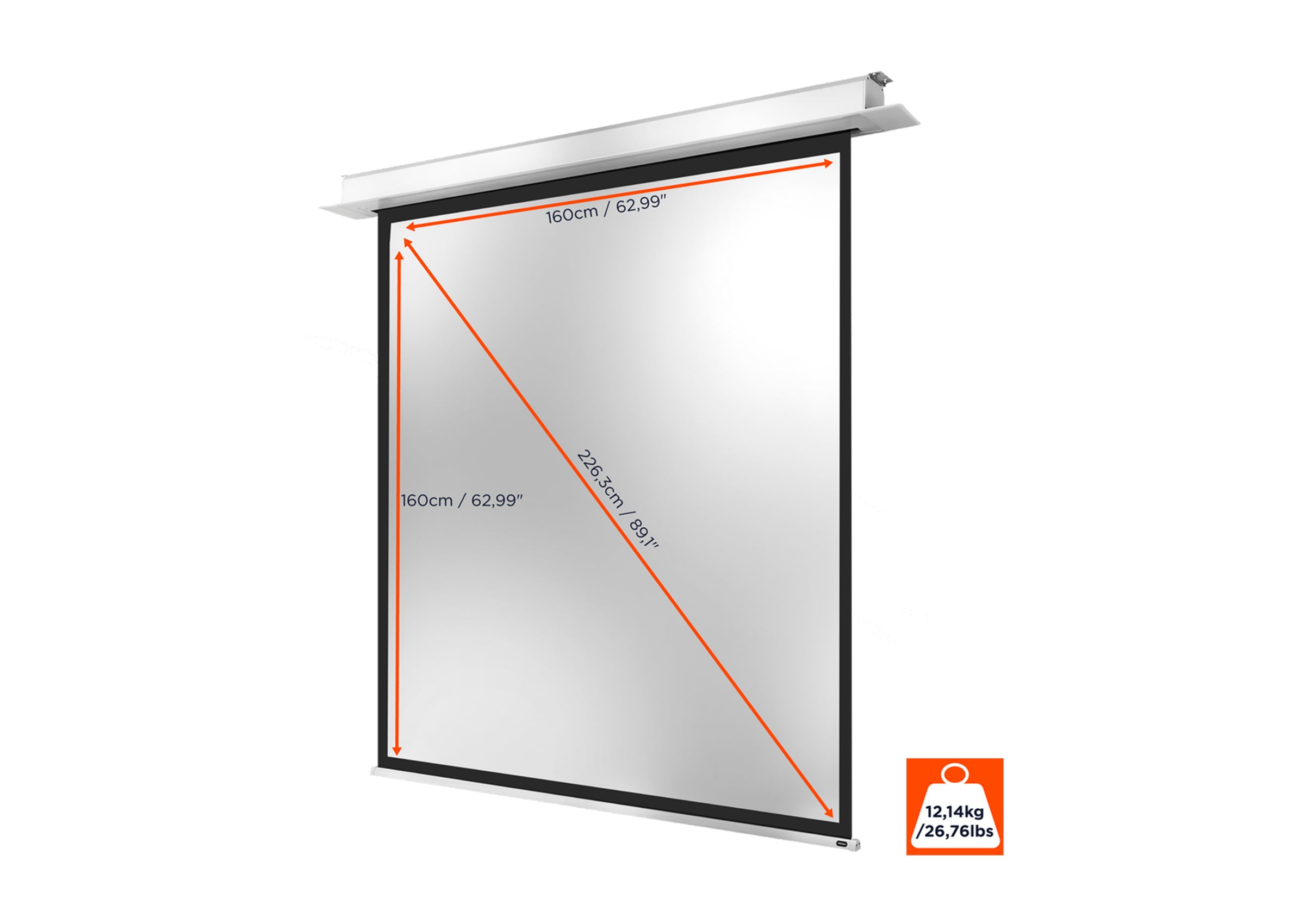 celexon pantalla empotrable motorizada Profesional Plus