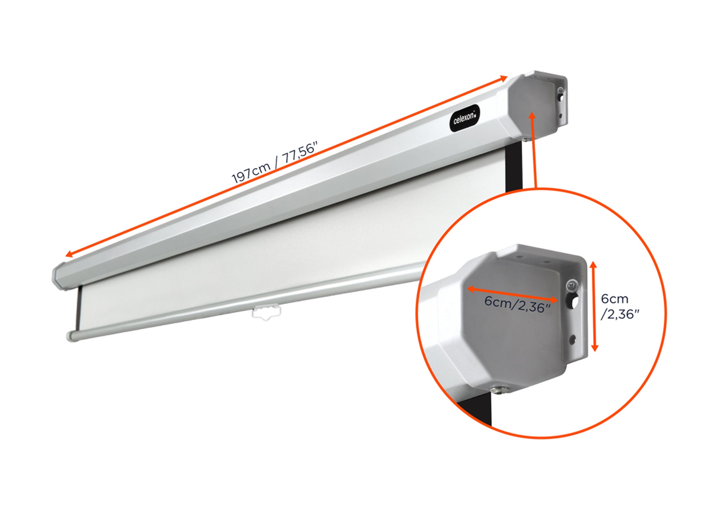 Écran de projection manuel celexon Economy