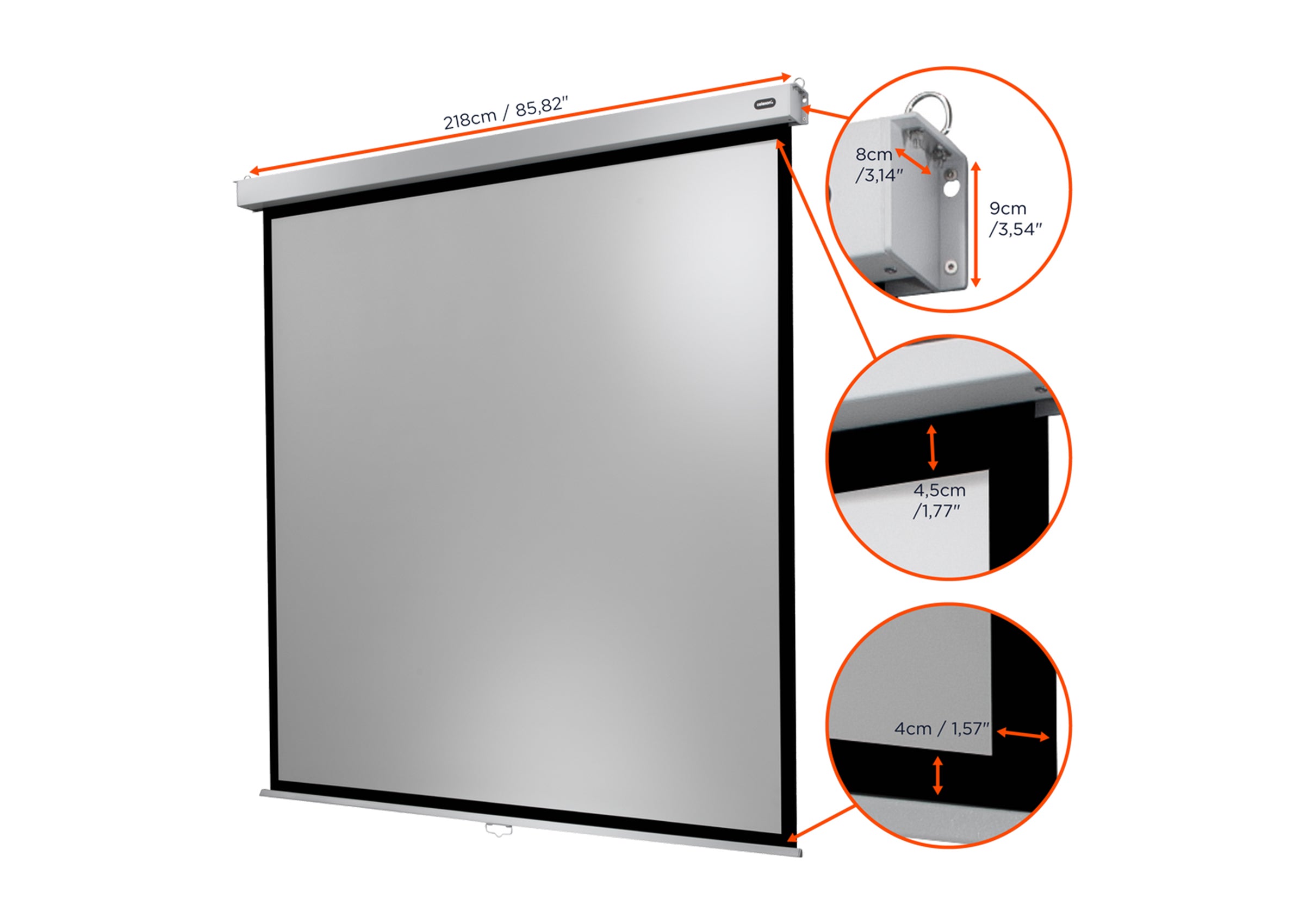 Écran de projection manuel celexon PRO Plus
