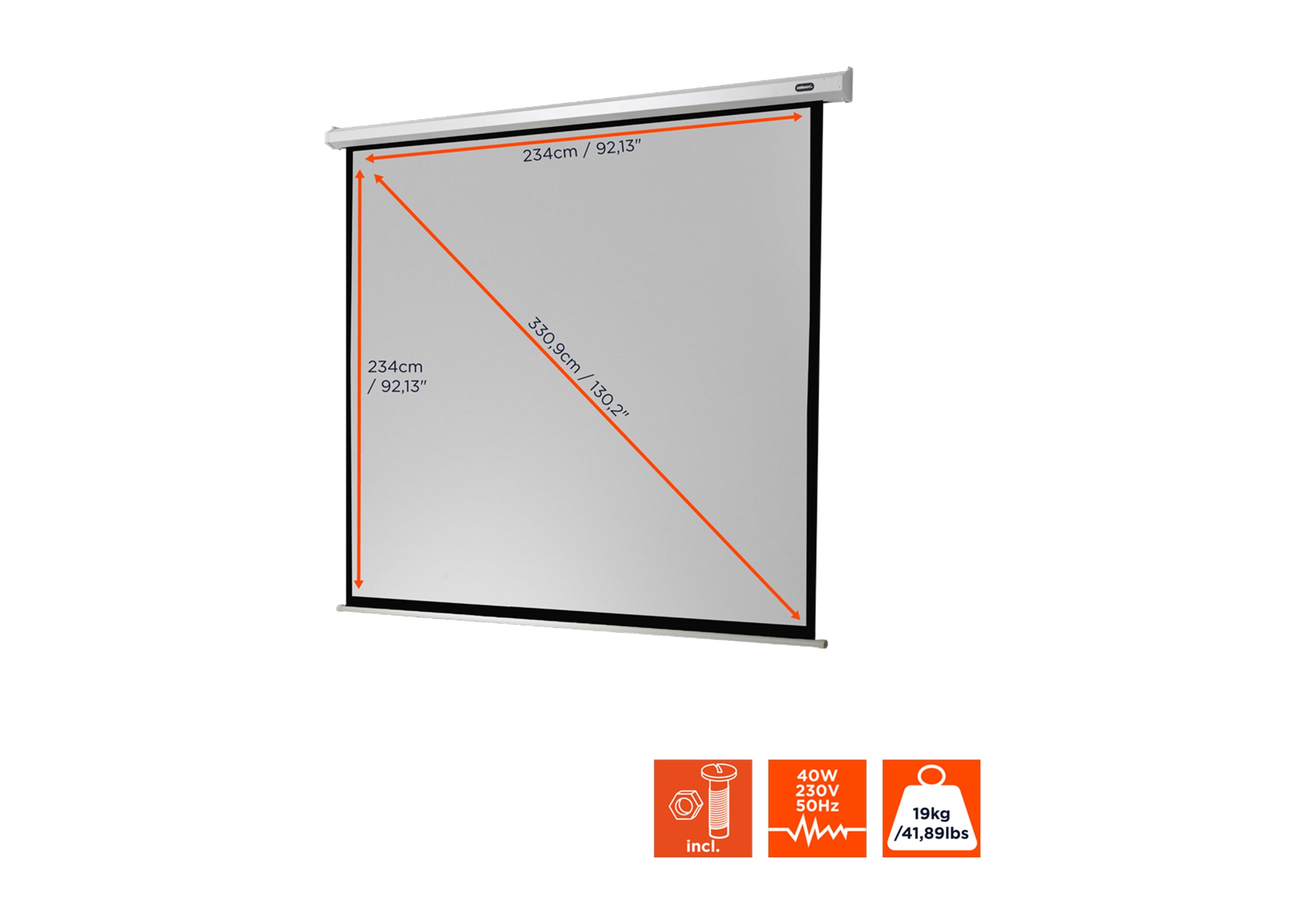 Pantalla motorizada celexon Básica