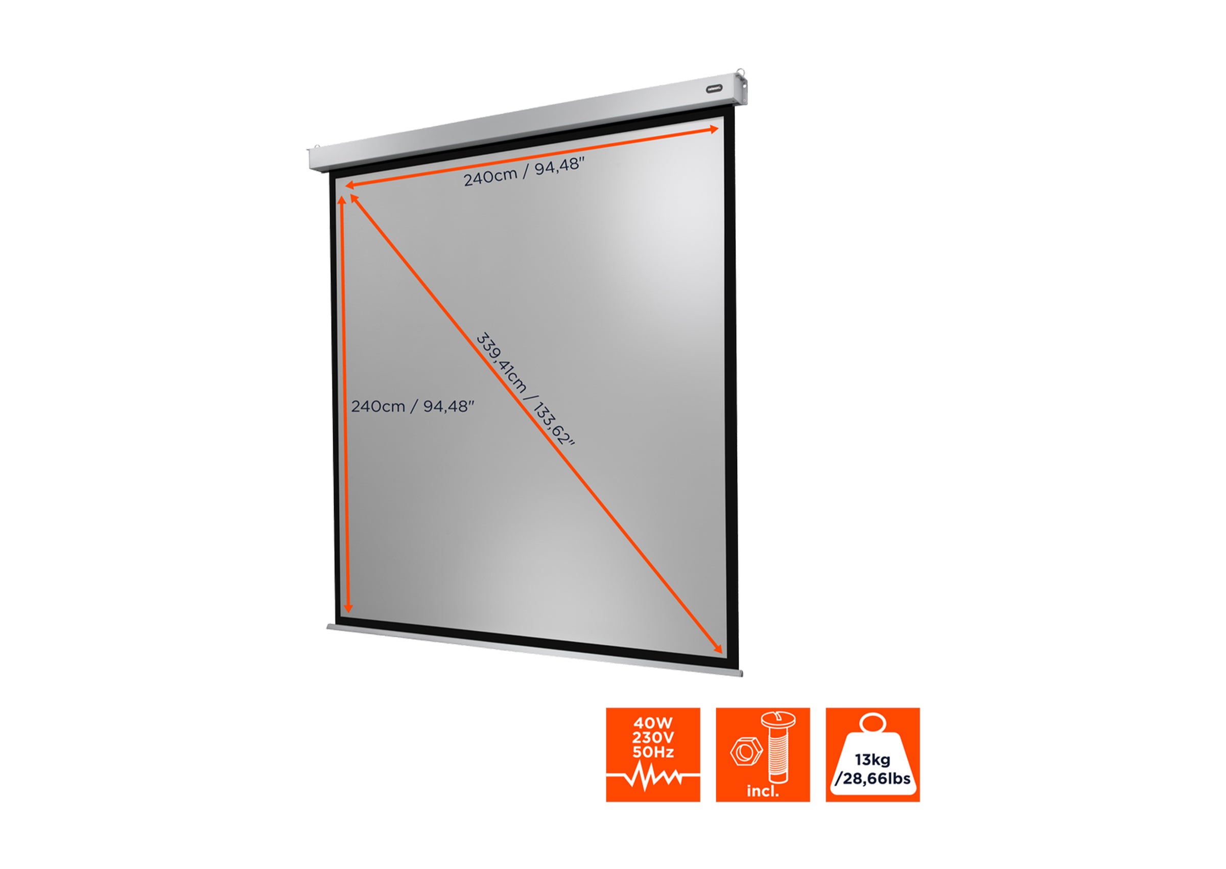 Pantalla motorizada celexon Profesional Plus