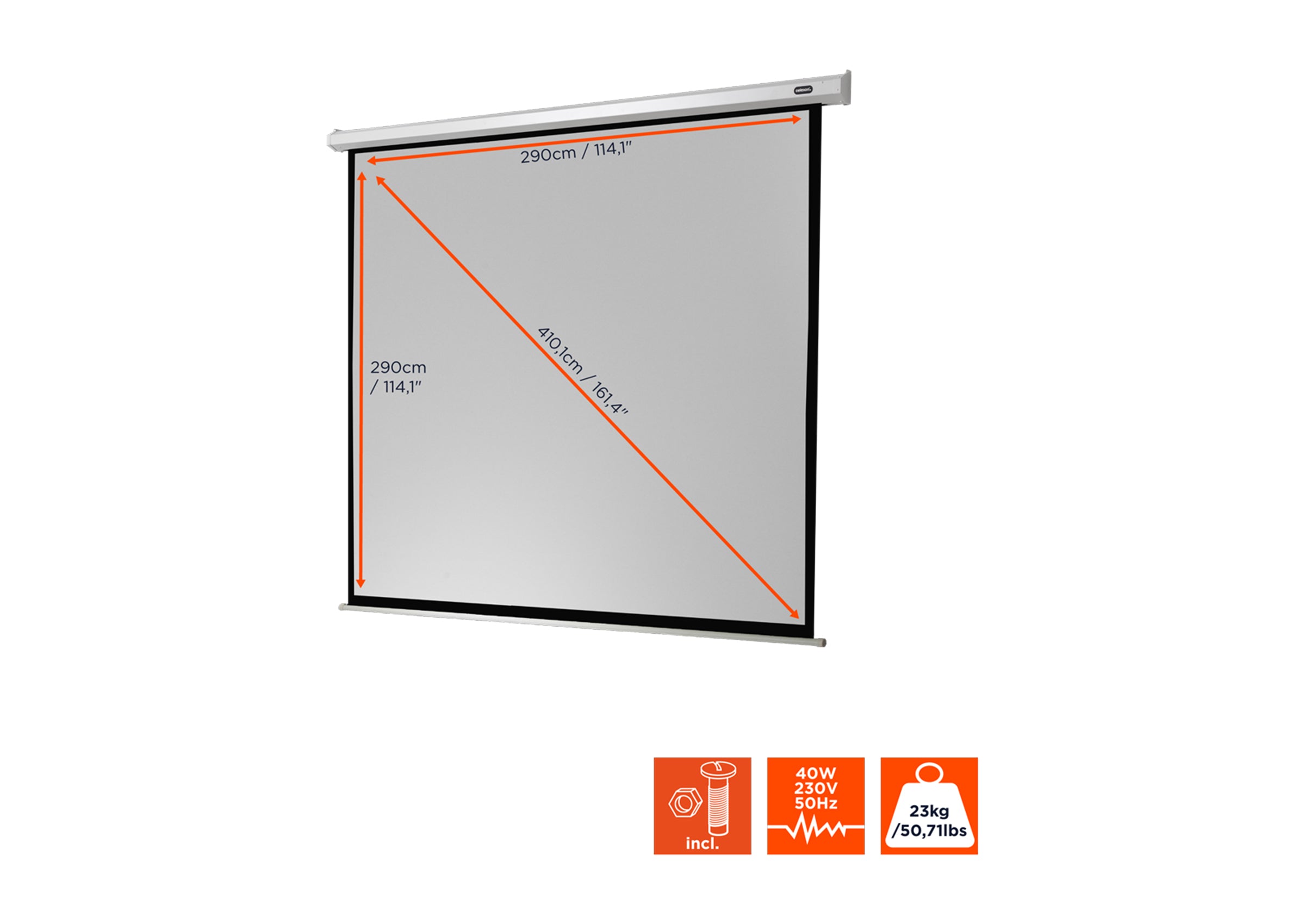 Pantalla motorizada celexon Básica