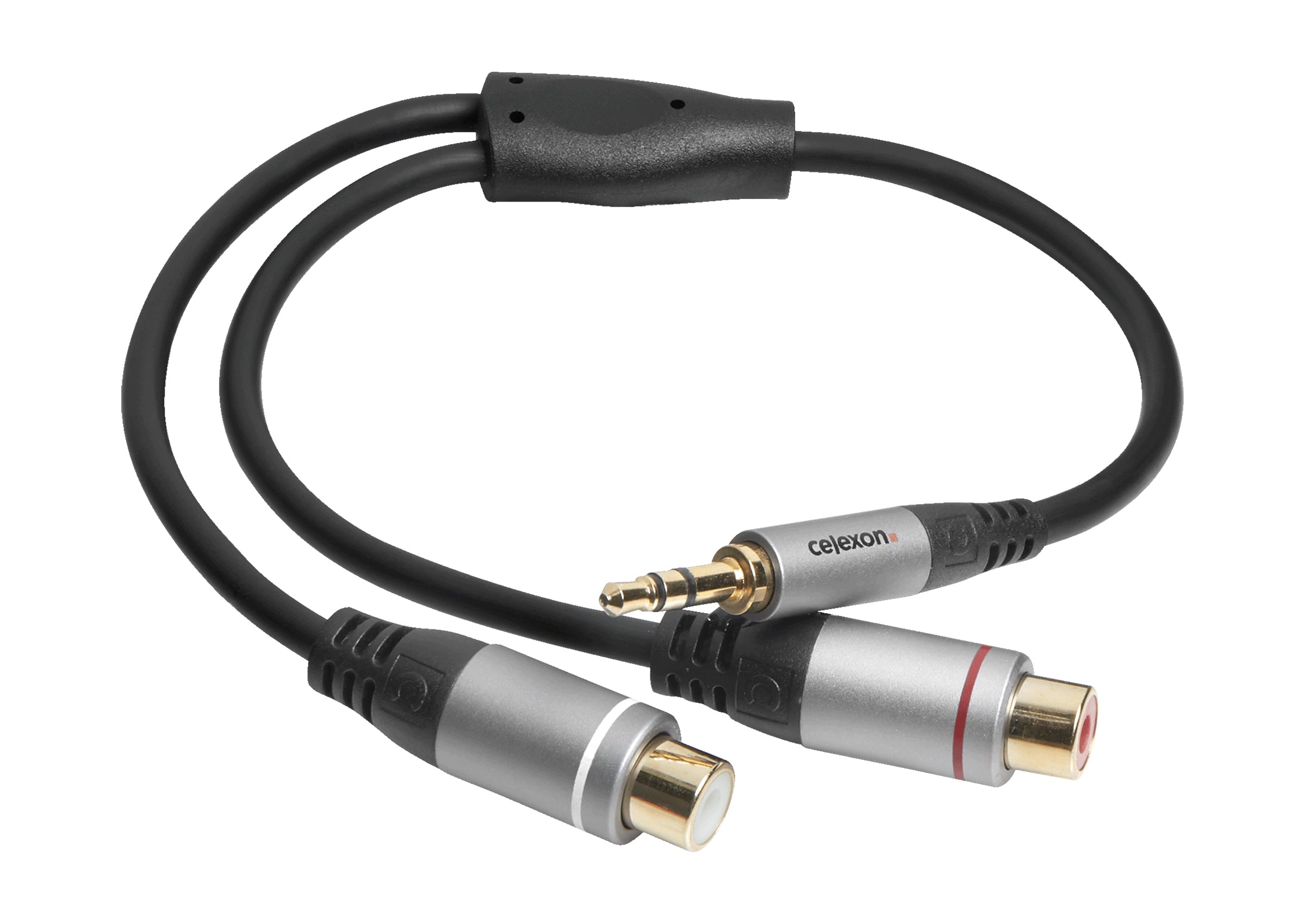 Adaptateur audio stéréo jack 3,5mm vers 2x RCA M/F celexon PRO 0,25 m