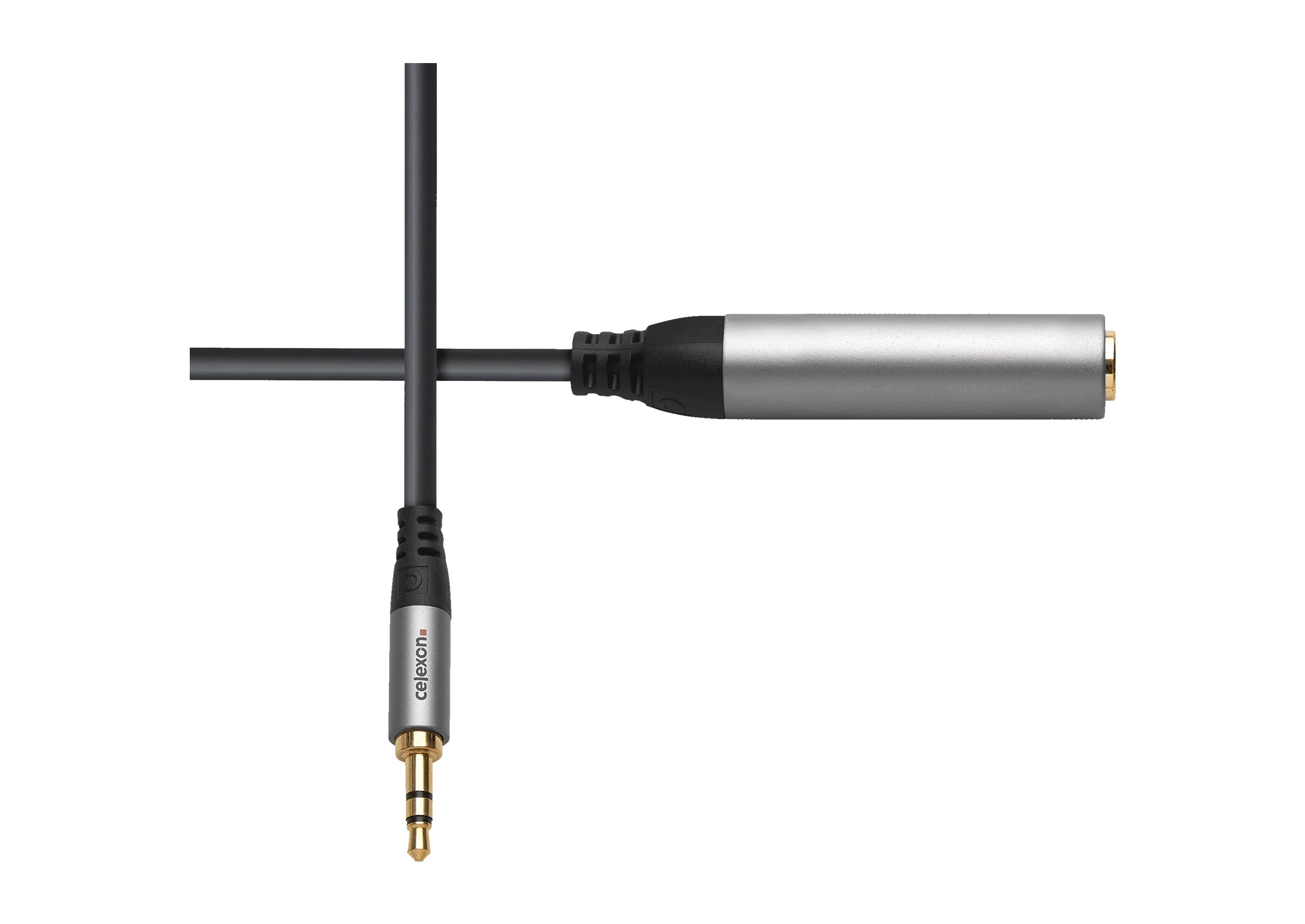 Adaptateur audio stéréo jack 3,5mm vers stéréo jack 6,3mm M/F celexon PRO 0,25 m