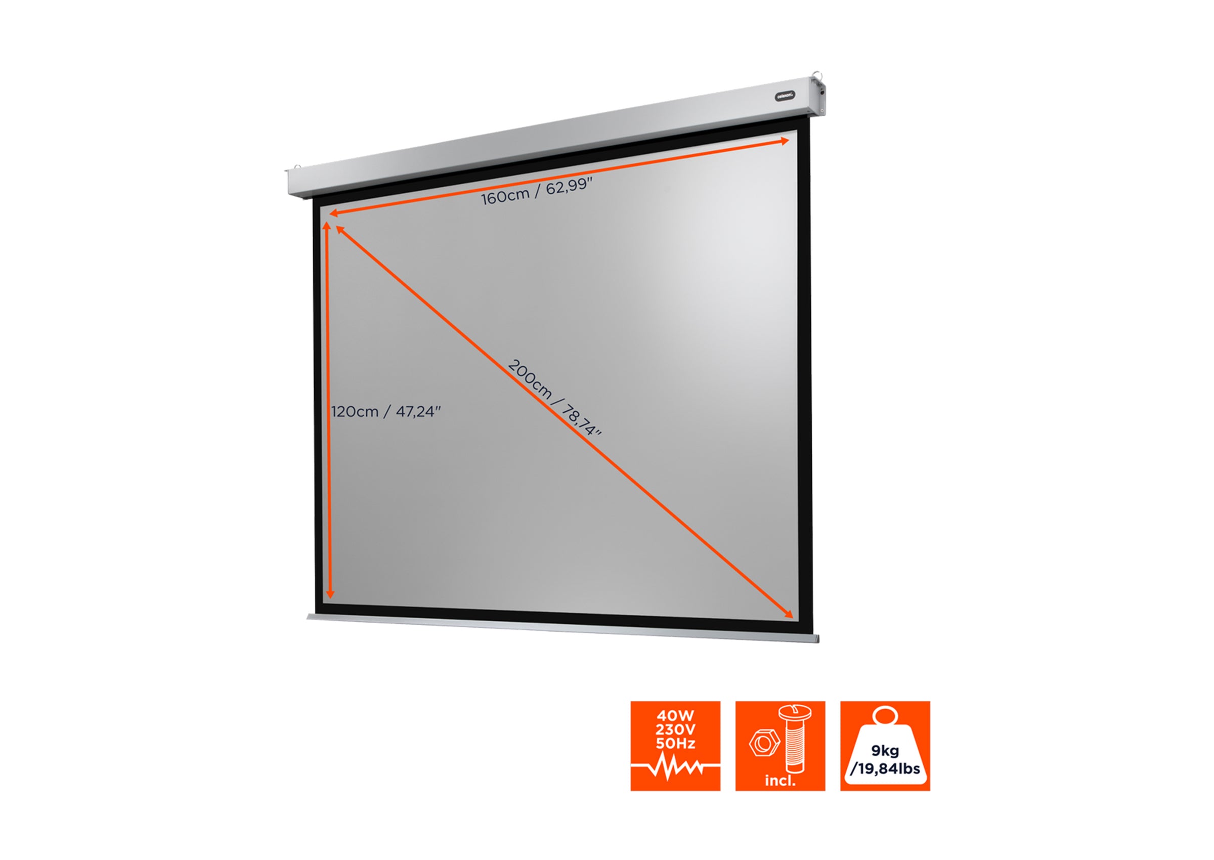 Pantalla motorizada celexon Profesional Plus