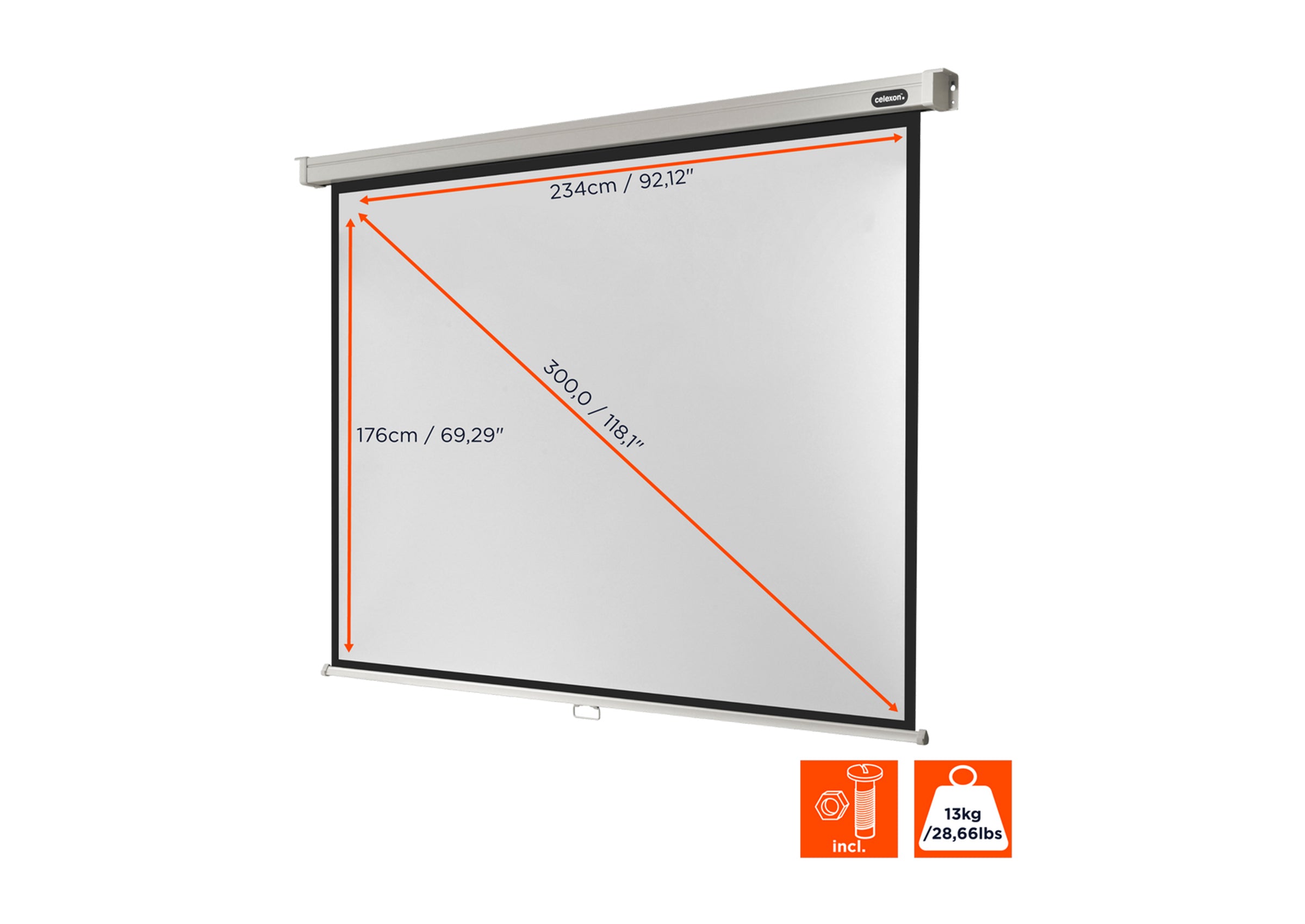 celexon Leinwand Rollo Professional