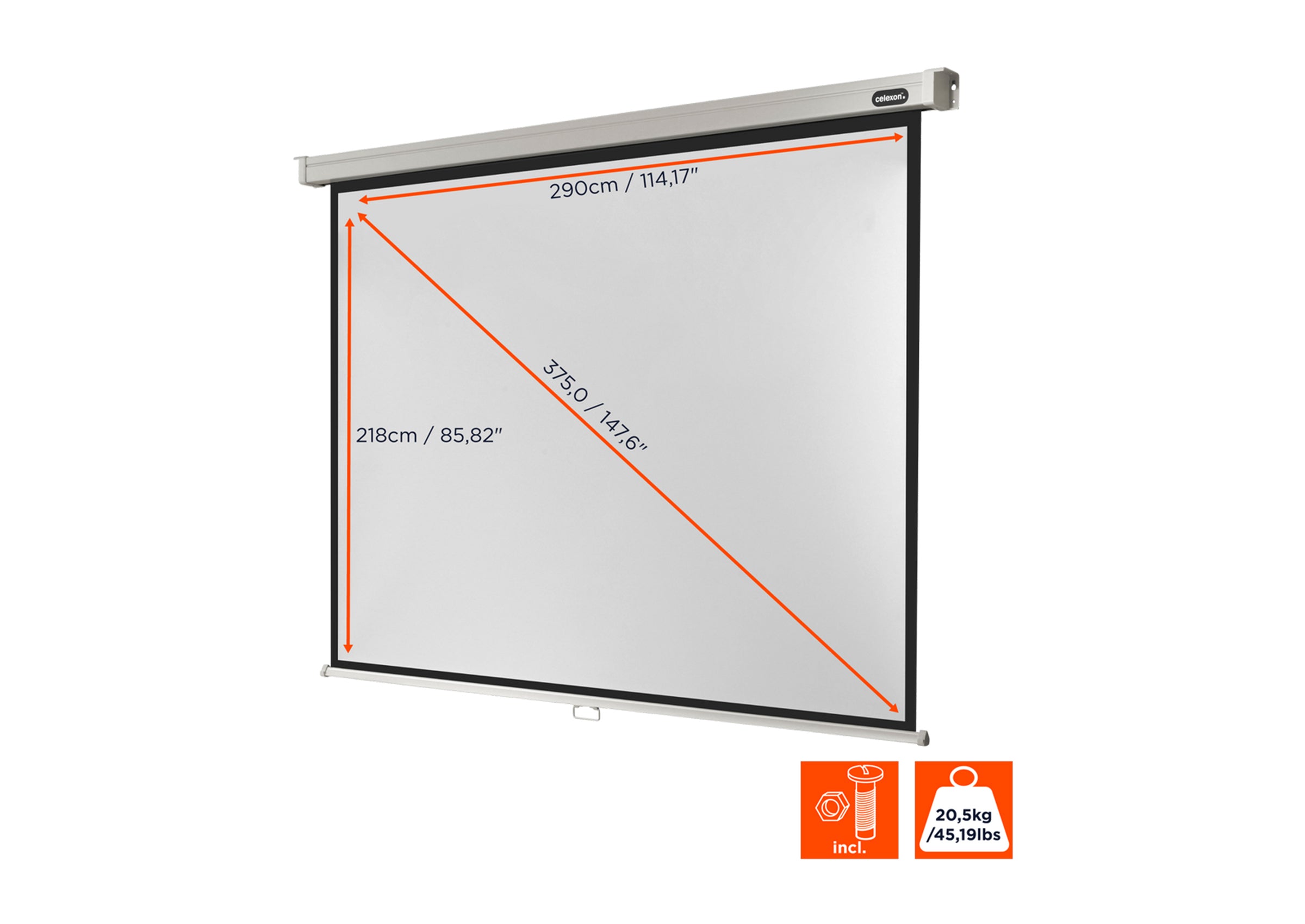 celexon Leinwand Rollo Professional