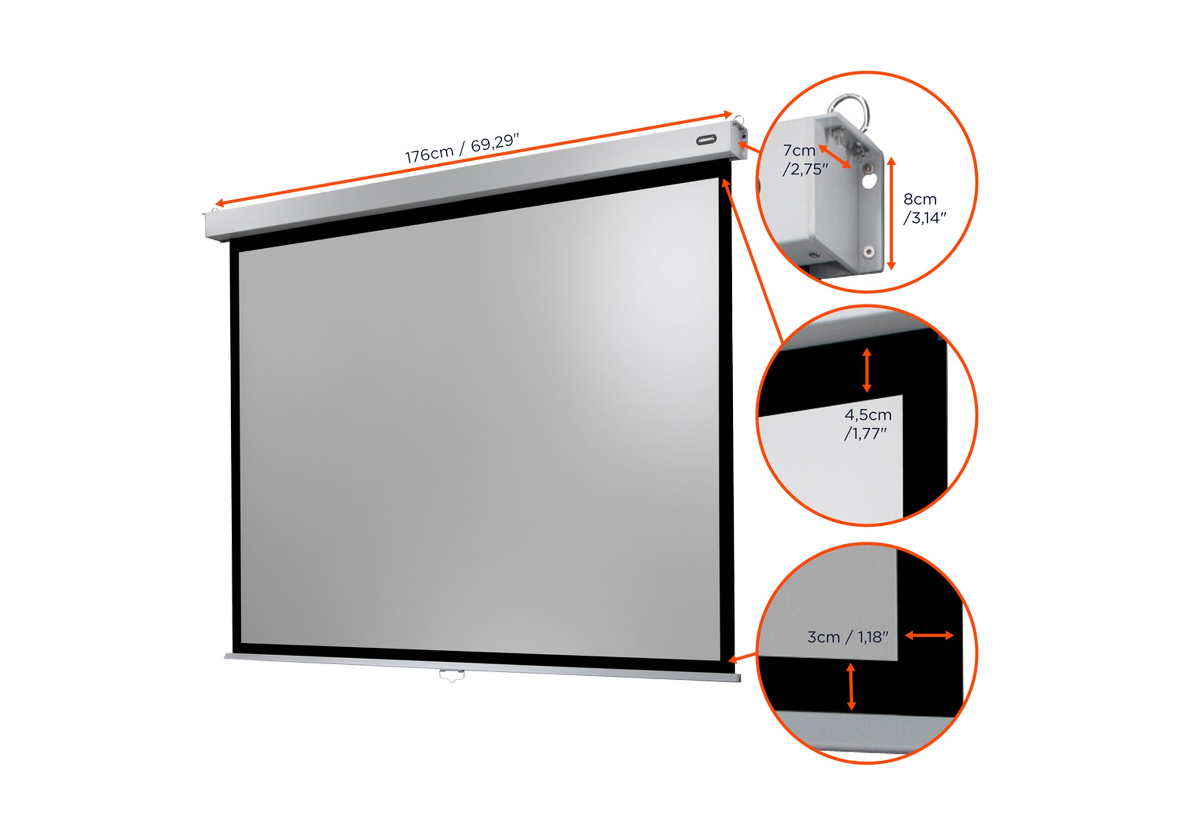 Écran de projection manuel celexon PRO Plus