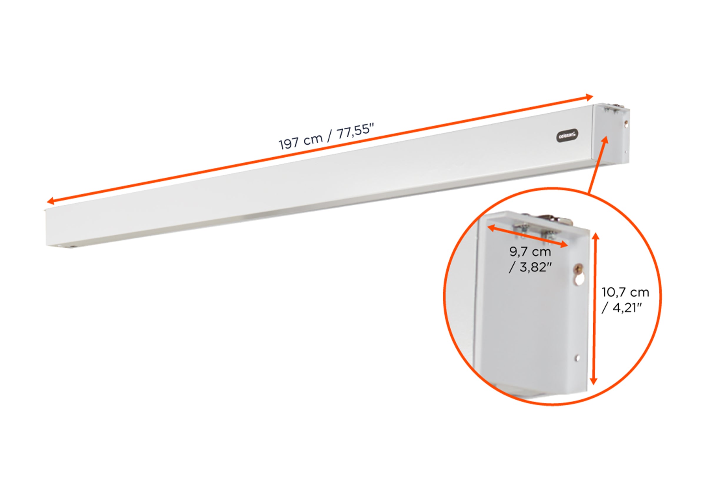 celexon Professional Plus V2.0 pantalla motorizada con batería