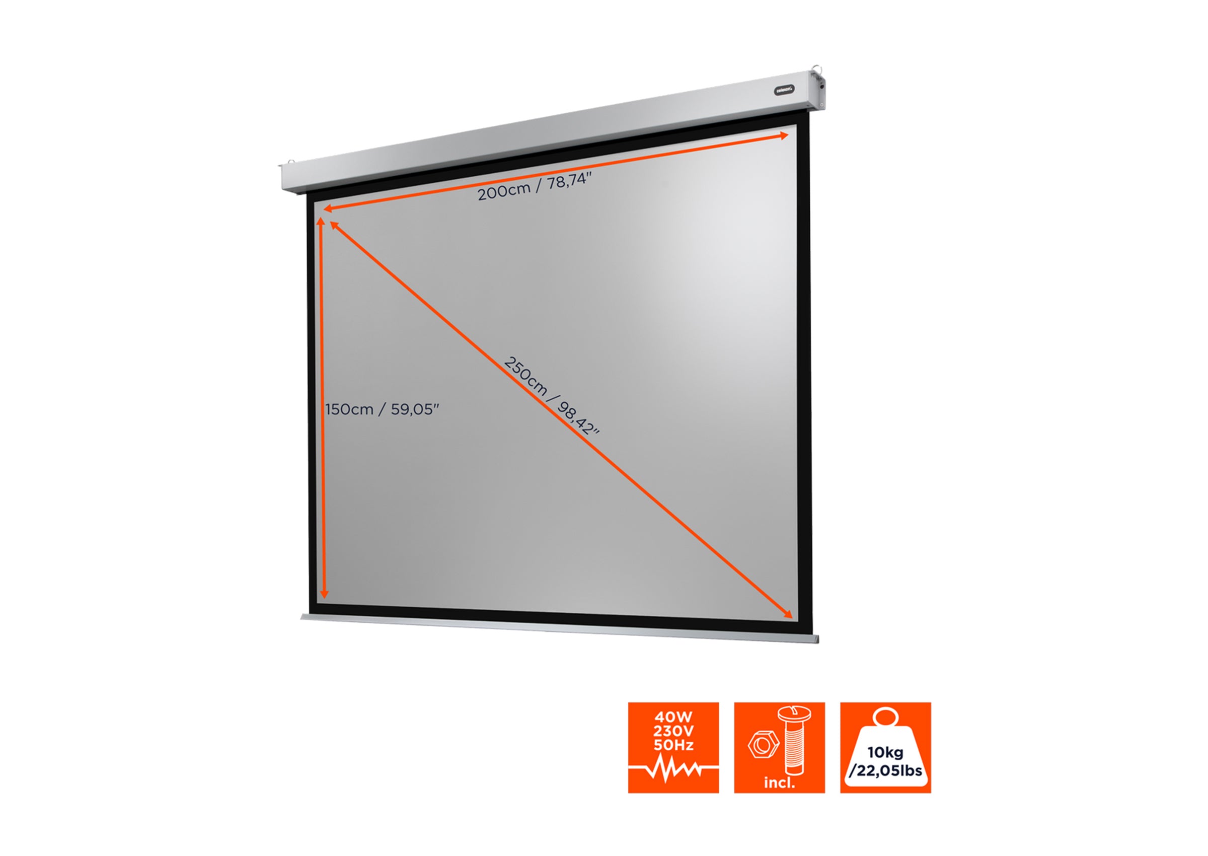 Pantalla motorizada celexon Profesional Plus