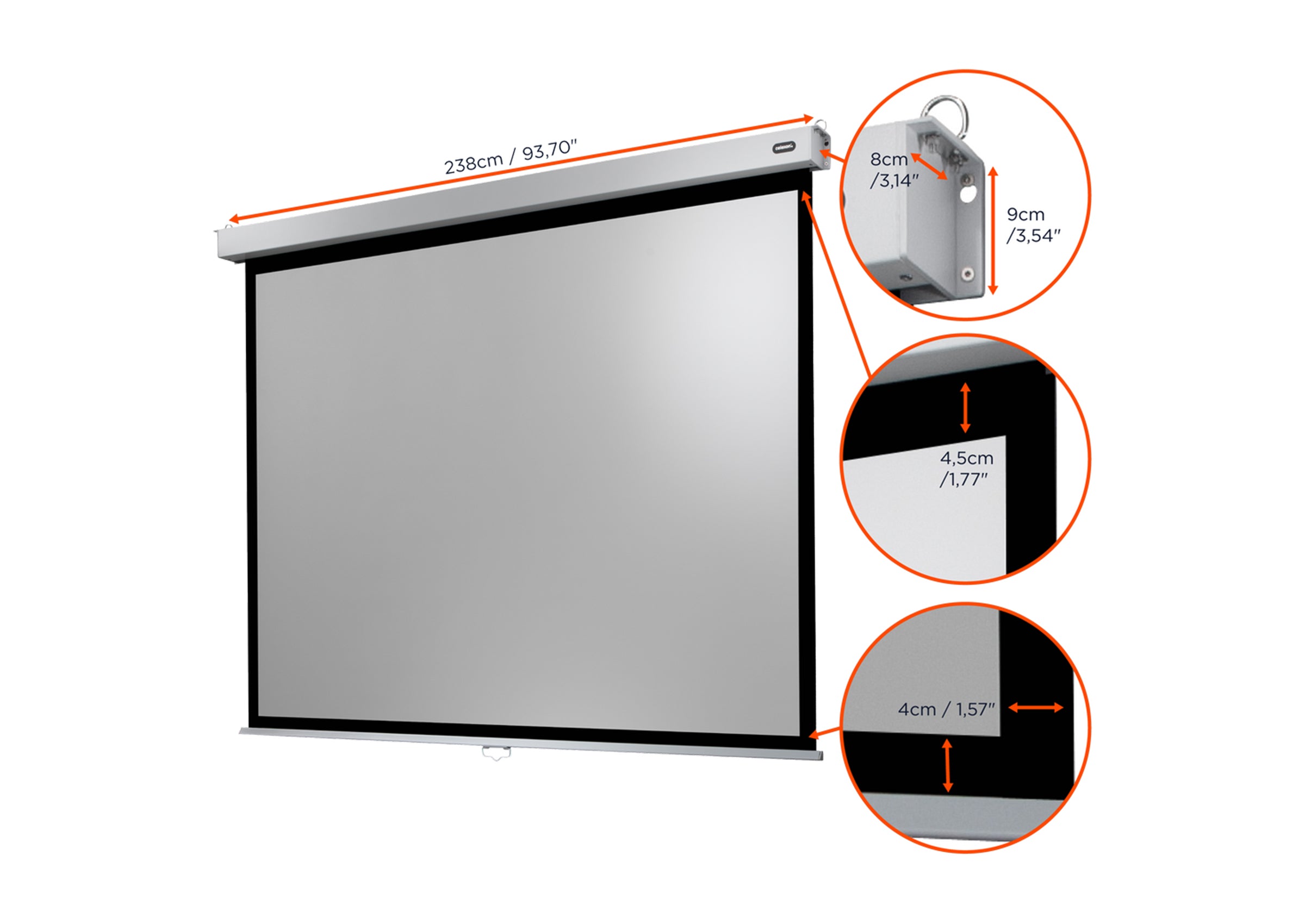 Écran de projection manuel celexon PRO Plus