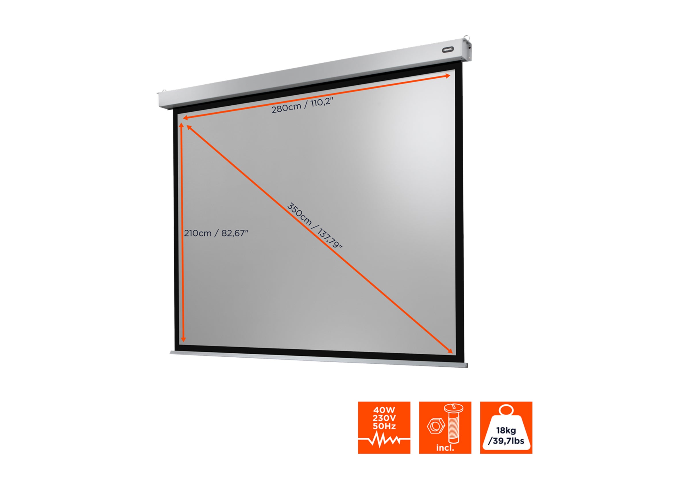 Pantalla motorizada celexon Profesional Plus