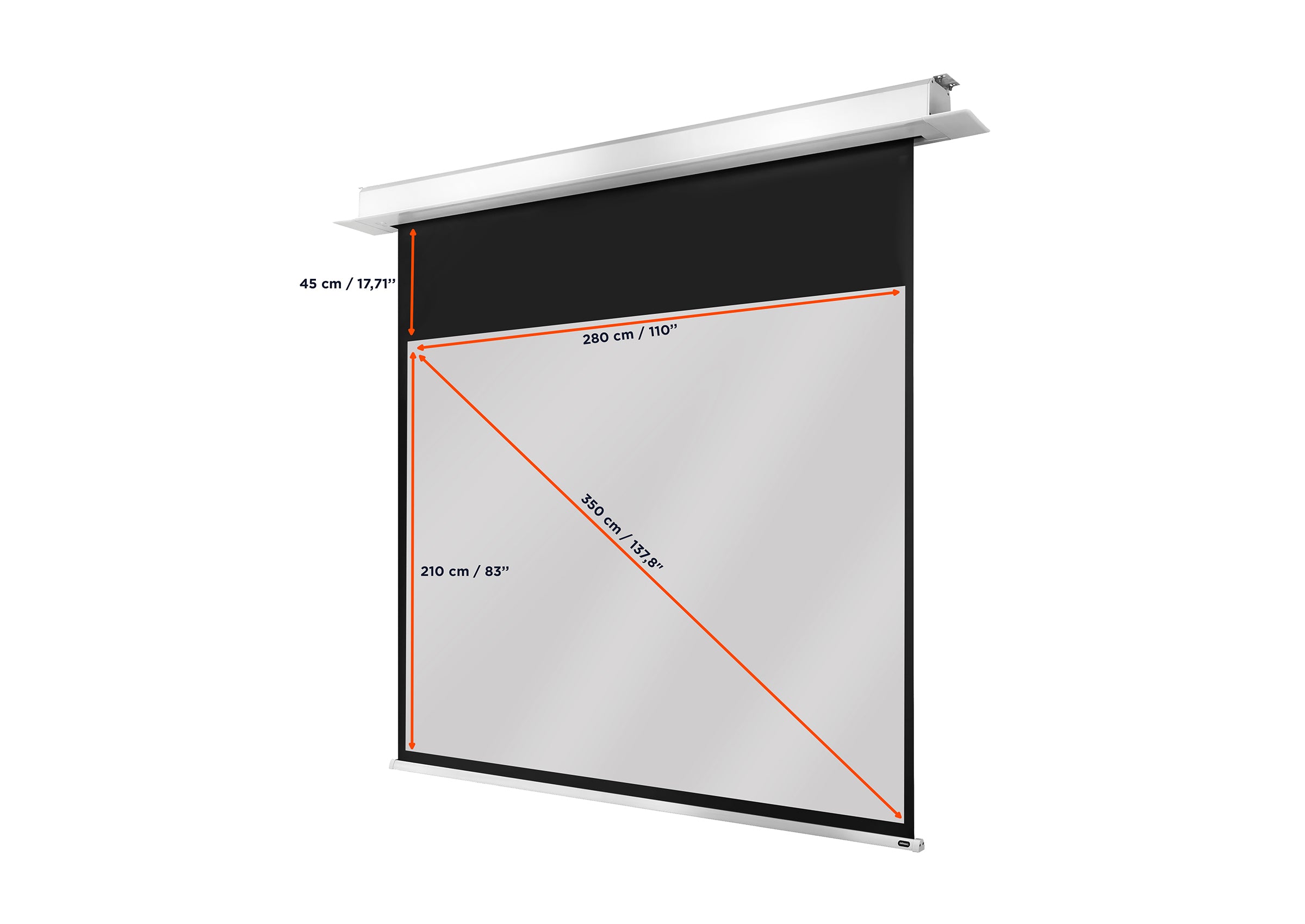 celexon pantalla empotrable motorizada Profesional Plus