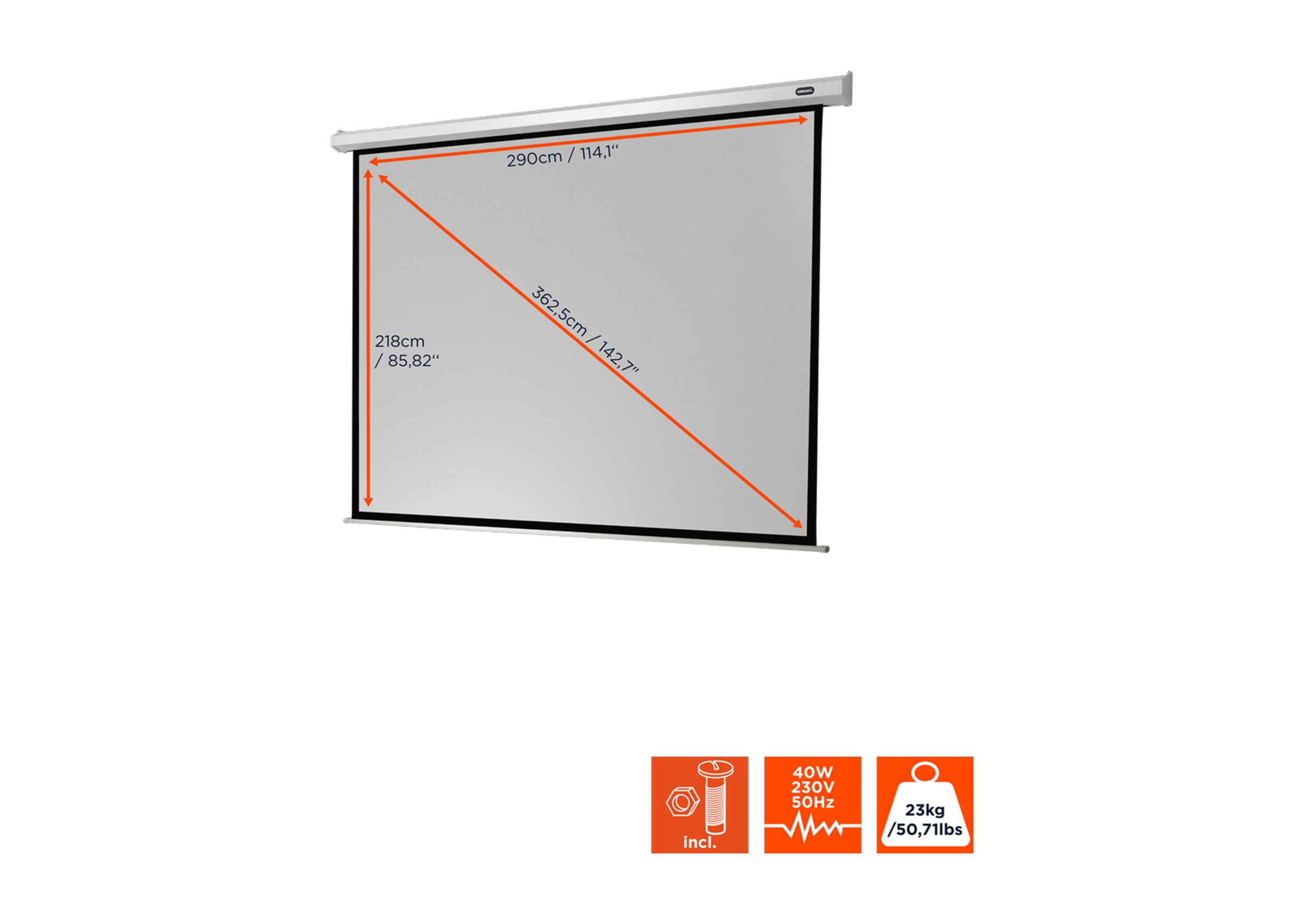 Pantalla motorizada celexon Básica