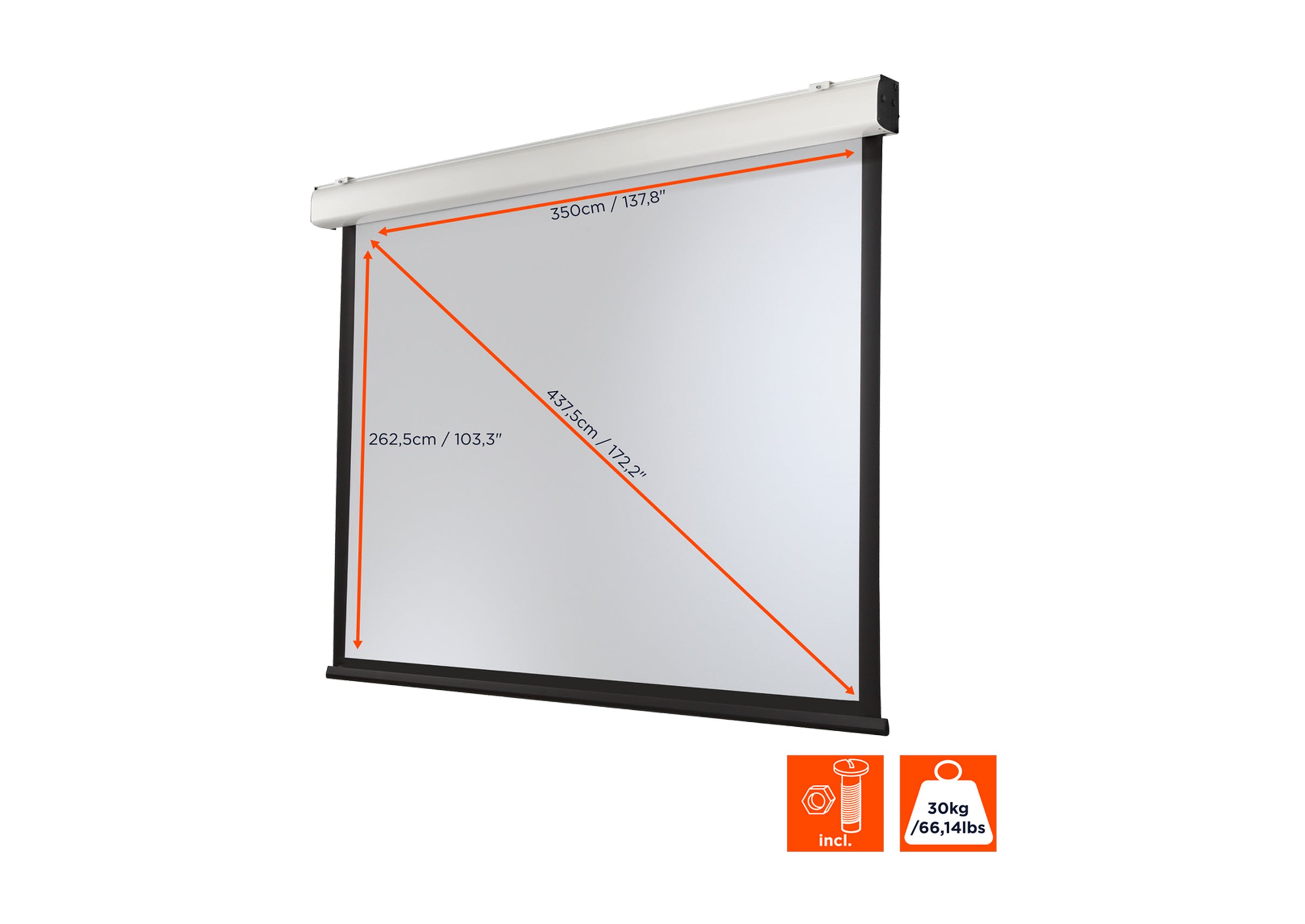 Écran de projection motorisé celexon Expert XL