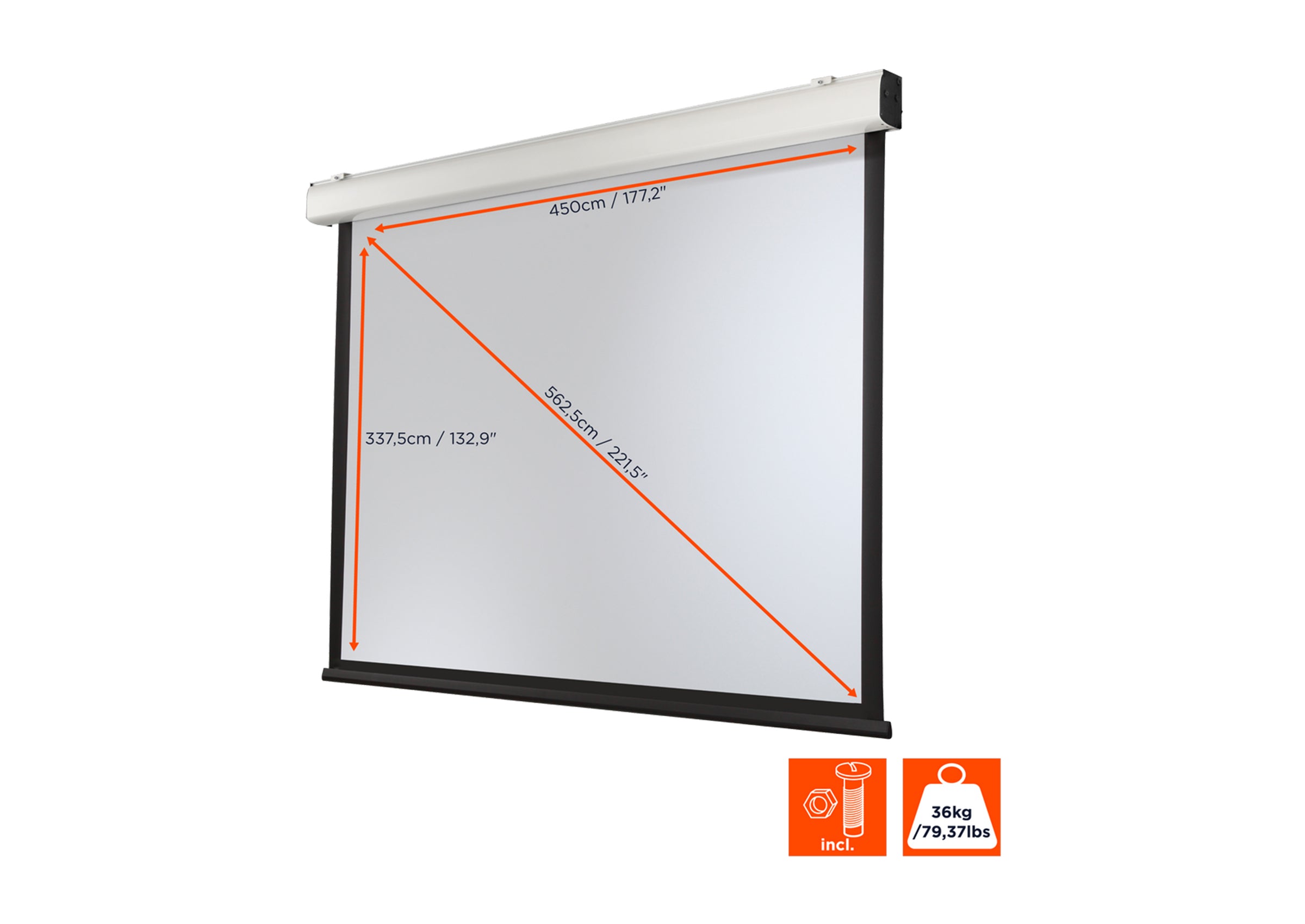 Écran de projection motorisé celexon Expert XL