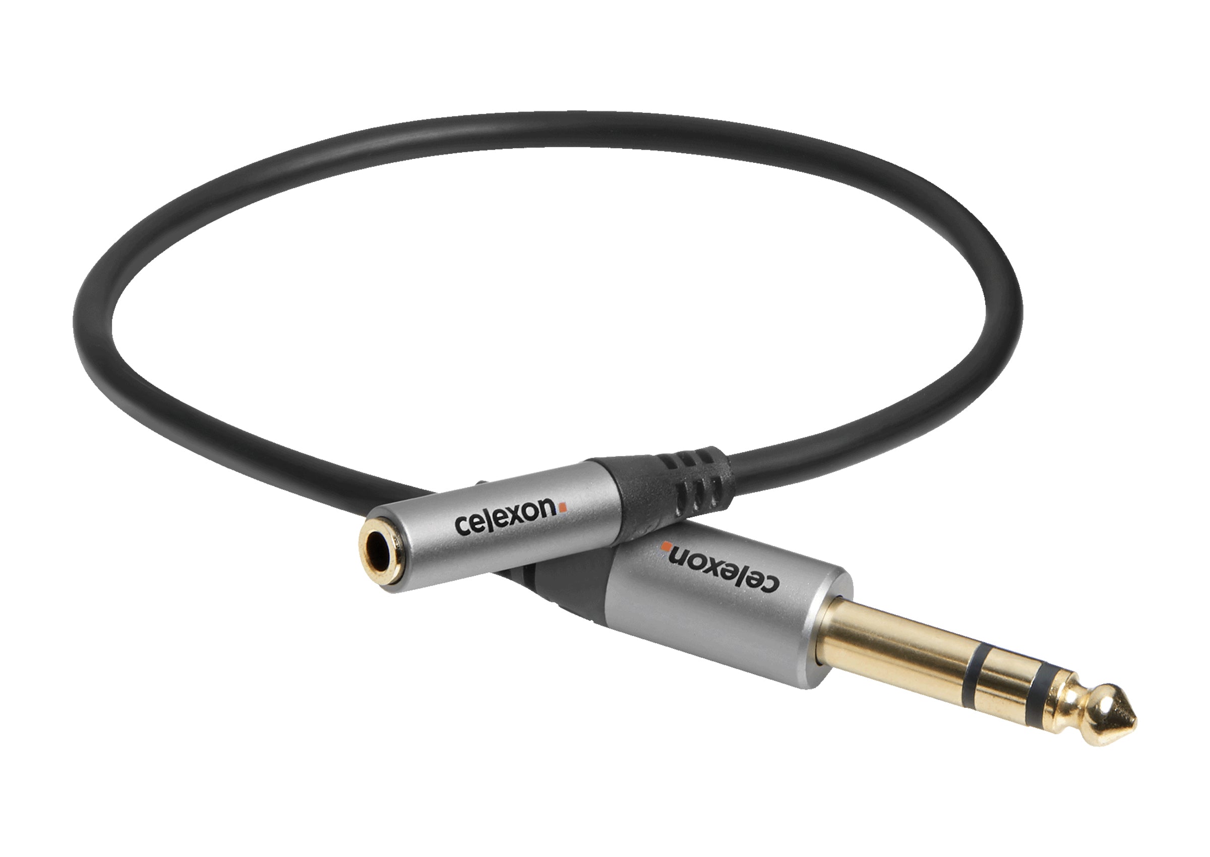 Adaptateur audio stéréo jack 6,3mm vers stéréo jack 3,5mm M/F celexon PRO 0,25 m