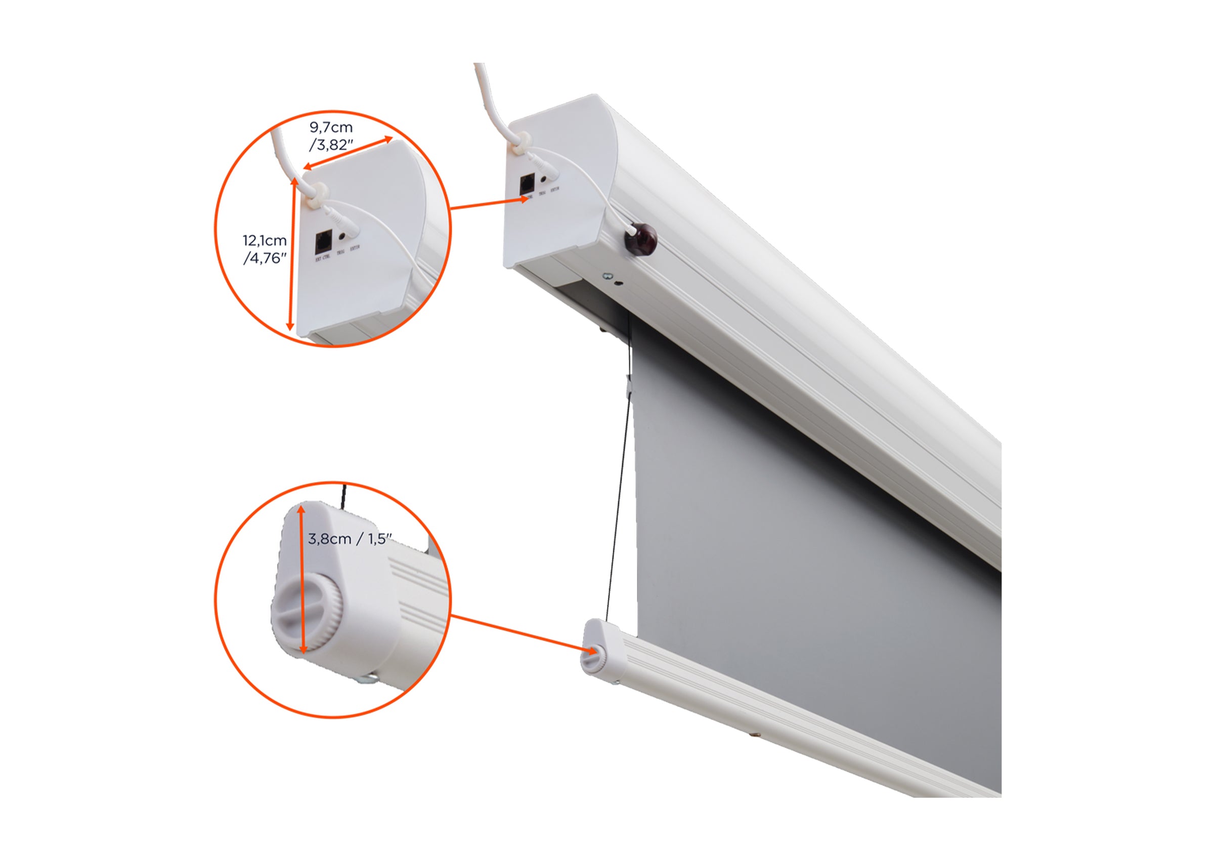 celexon HomeCinema alto contraste pantalla motorizada tensionada de alto contraste - Dynamic Slate ALR