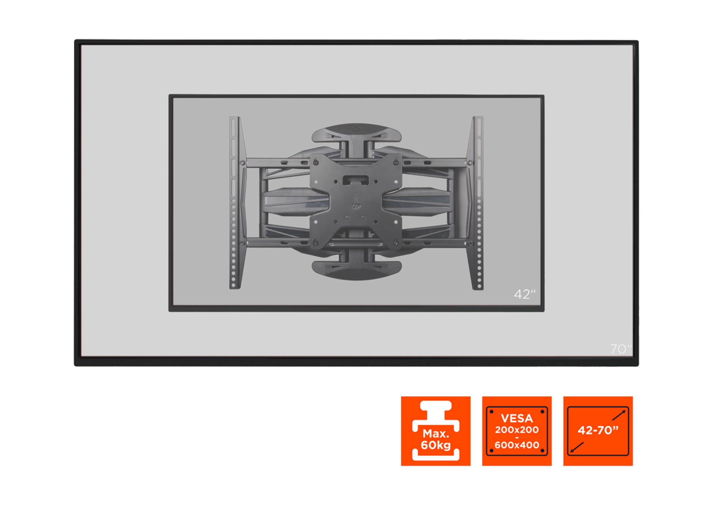 celexon TV/Display Wandhalterung Adjust-SRT70460
