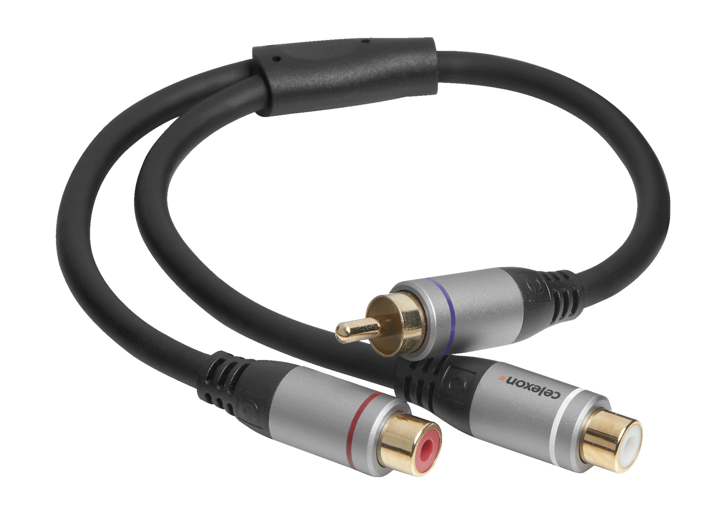 Adaptateur audio RCA vers 2x RCA M/F celexon PRO 0,25 m