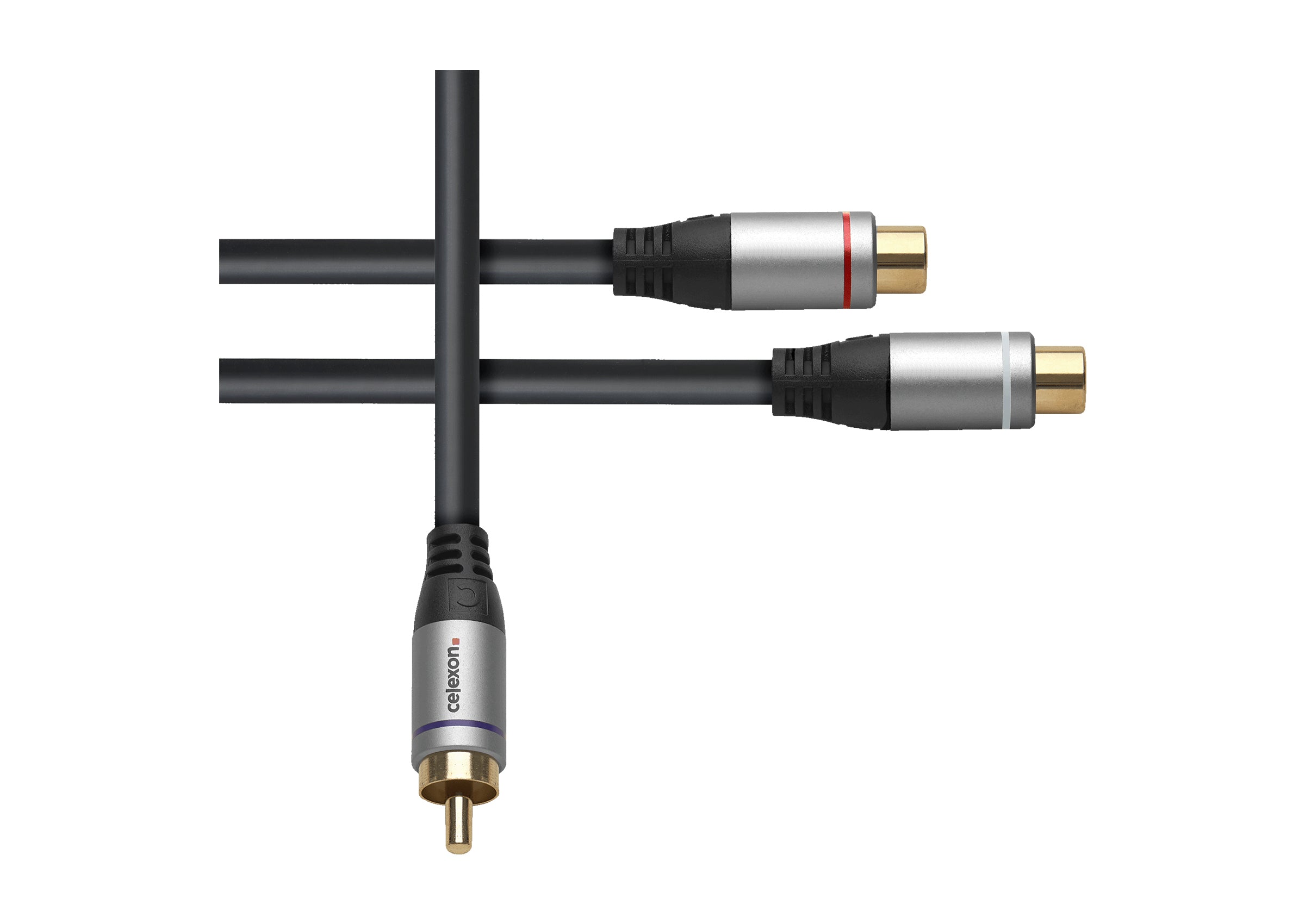 Adaptateur audio RCA vers 2x RCA M/F celexon PRO 0,25 m